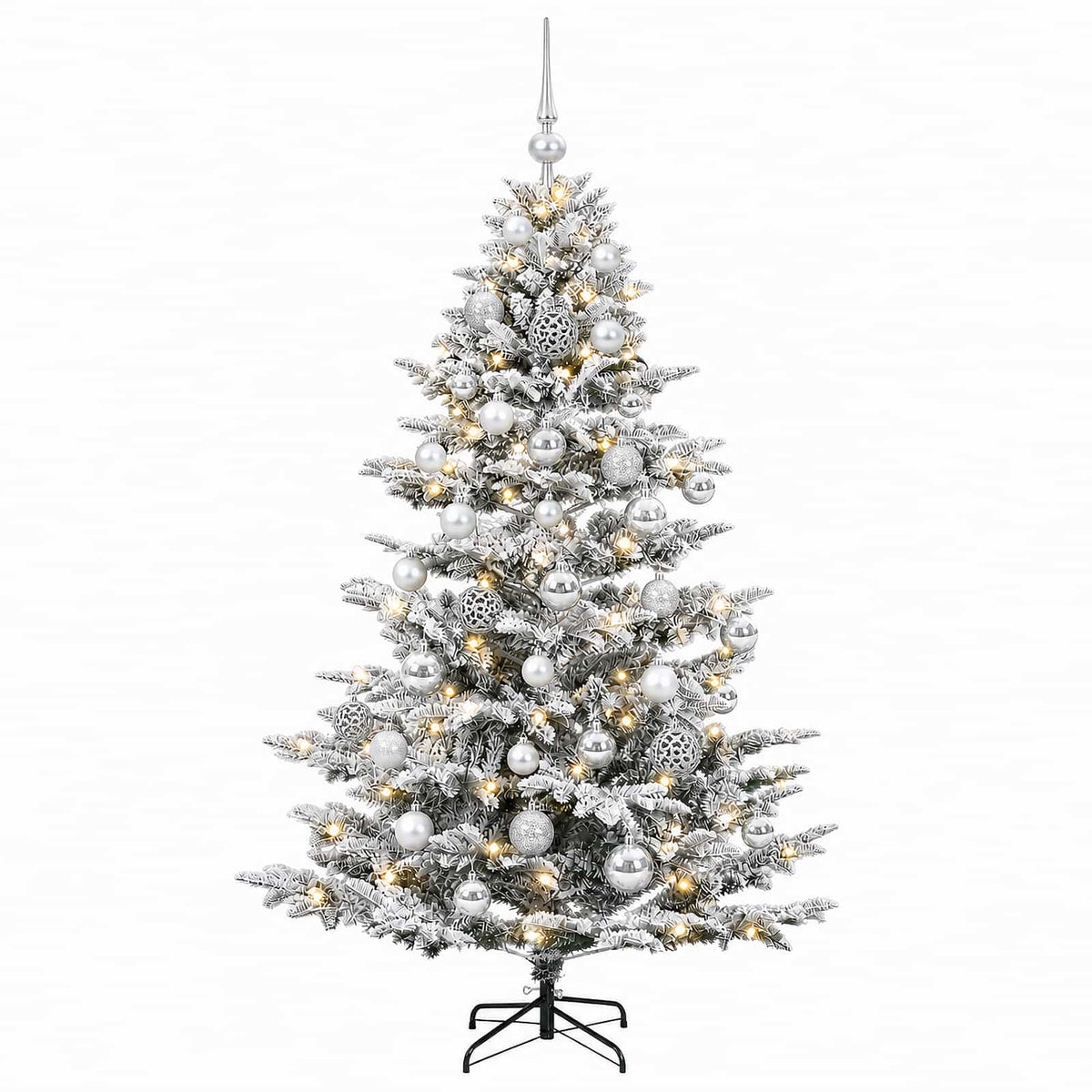Dirbtinė kalėdinė eglutė su rutuliuku 150 cm 150 LED