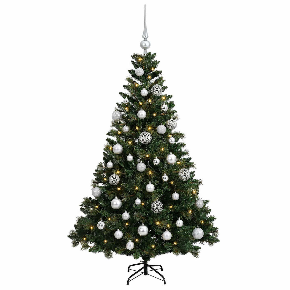 Dirbtinė Kalėdų eglutė su burbulais 150 cm 150 LED Šilta balta