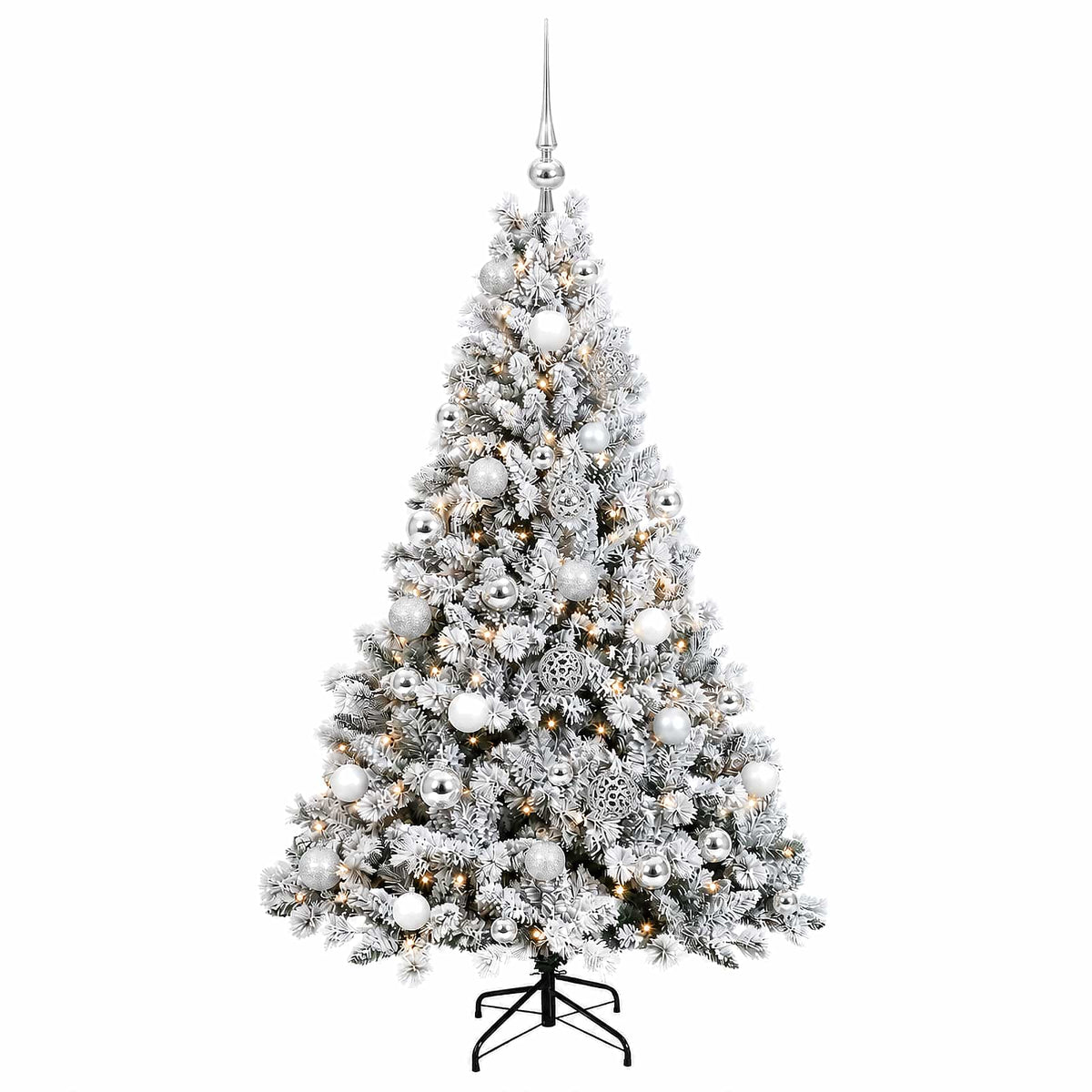 Dirbtinė Kalėdų eglutė su burbulais 120 cm 150 LED Šilta balta