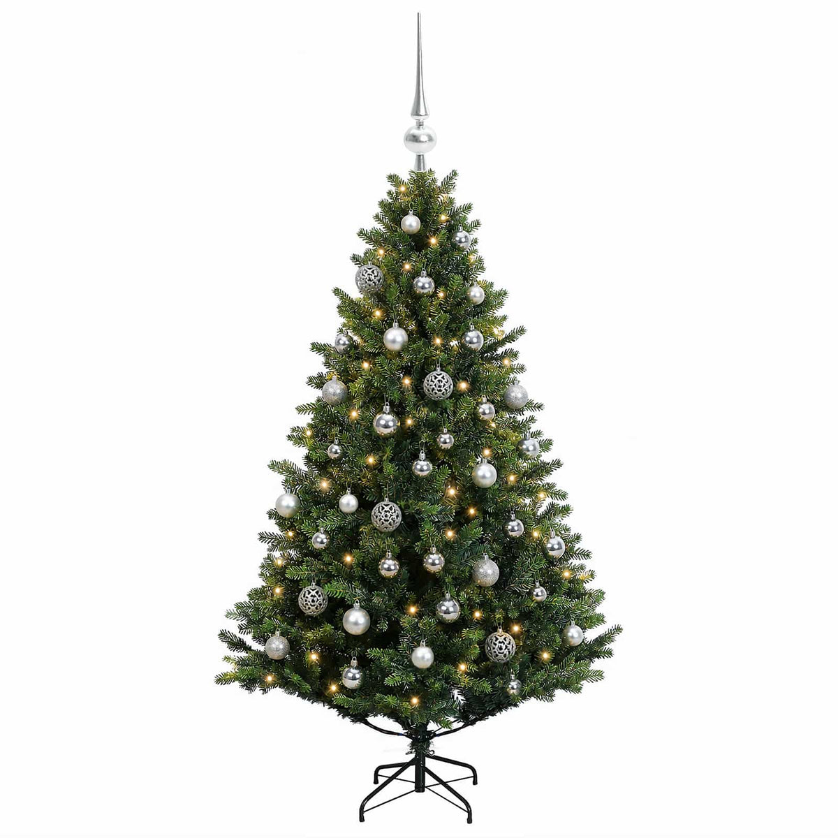 Dirbtinė Kalėdų eglutė su burbulais 150 cm 150 LED Šilta balta