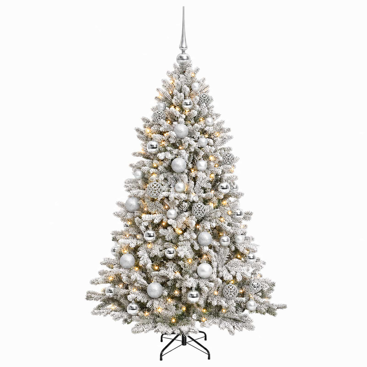 Dirbtinė Kalėdų eglutė su burbulais 150 cm 150 LED Šilta balta