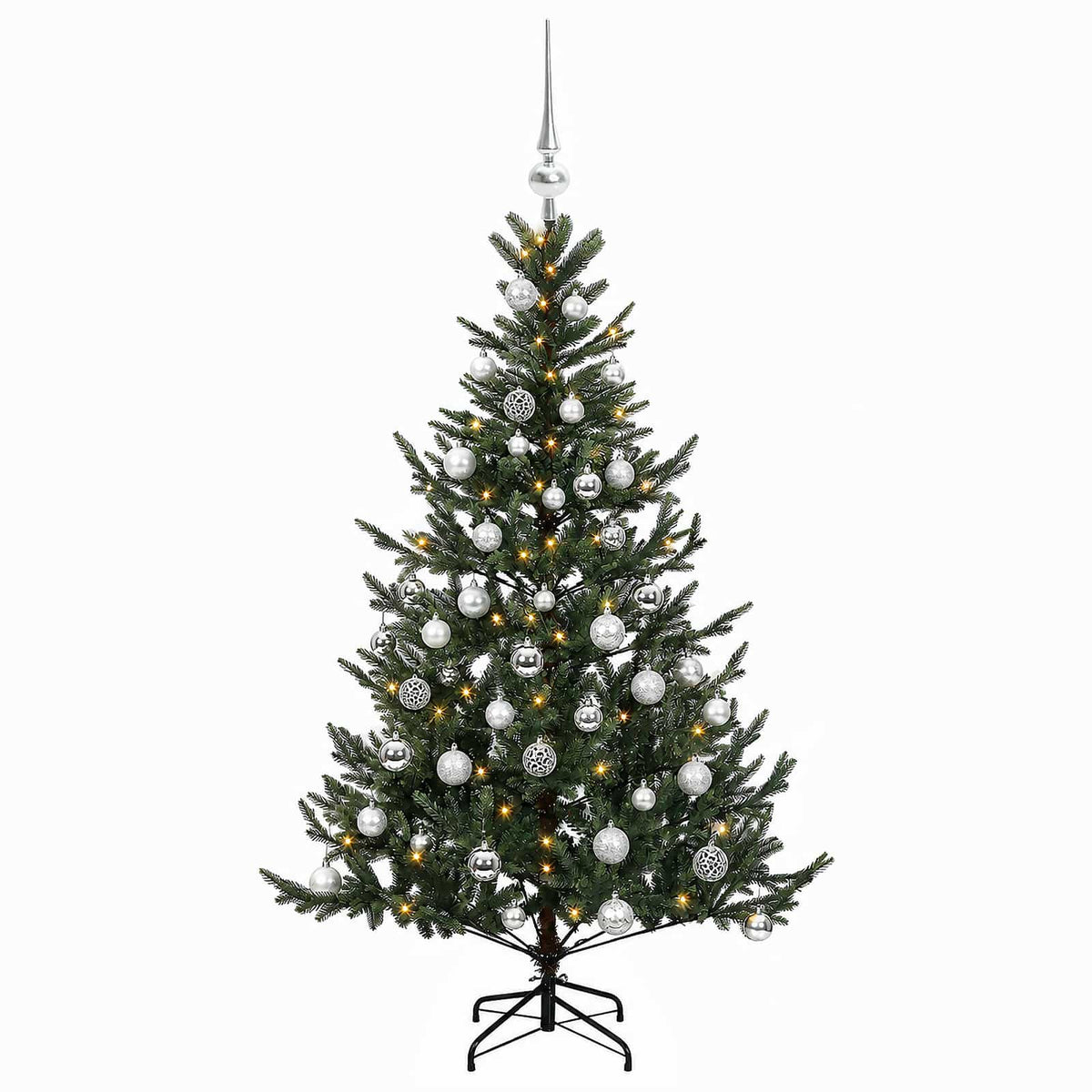 Dirbtinė kalėdinė eglutė su rutuliuku 120 cm 150 LED