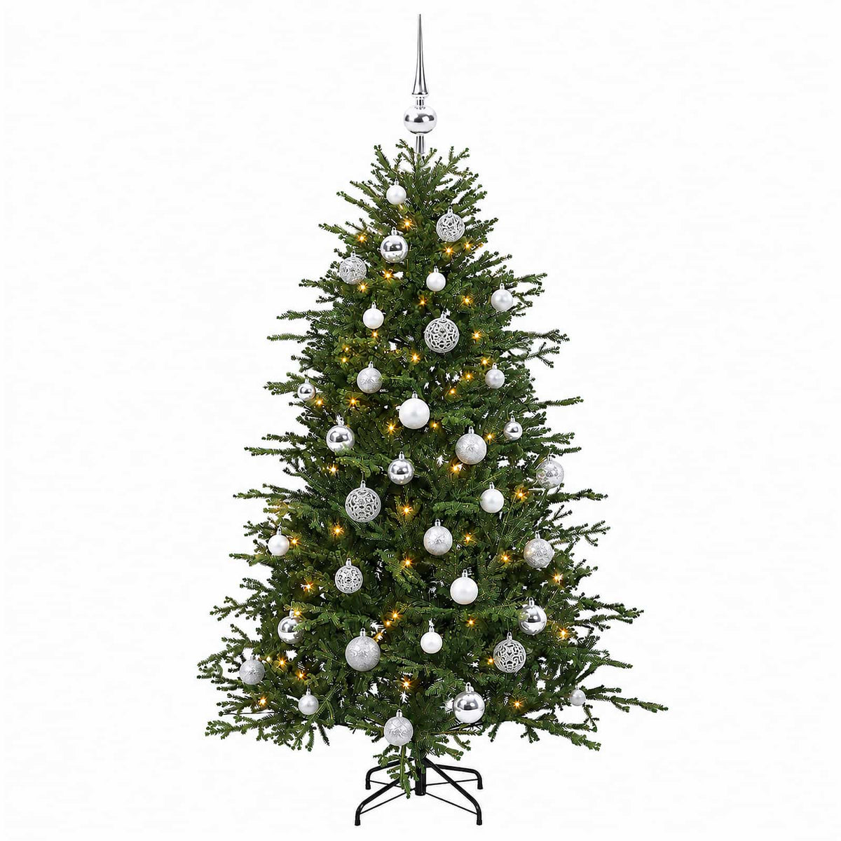 Dirbtinė kalėdinė eglutė su rutuliuku 120 cm 150 LED