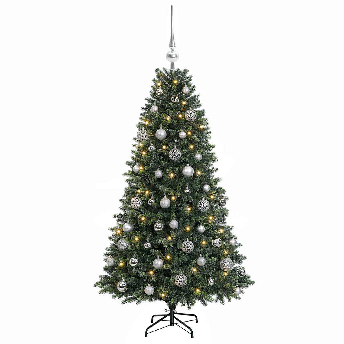 Dirbtinė Kalėdų eglutė su burbulais 120 cm 150 LED Šilta balta