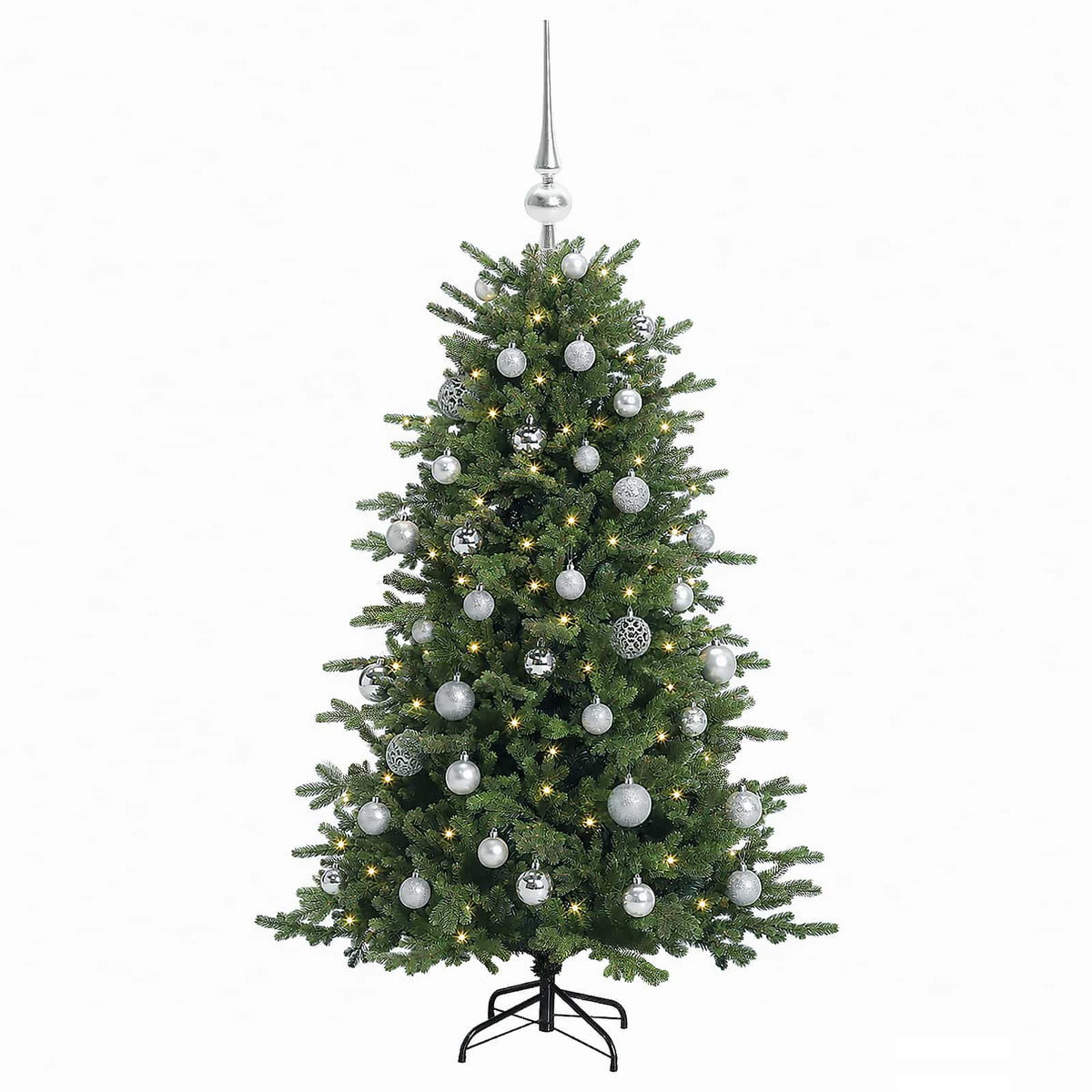Dirbtinė kalėdinė eglutė su rutuliuku 150 cm 150 LED