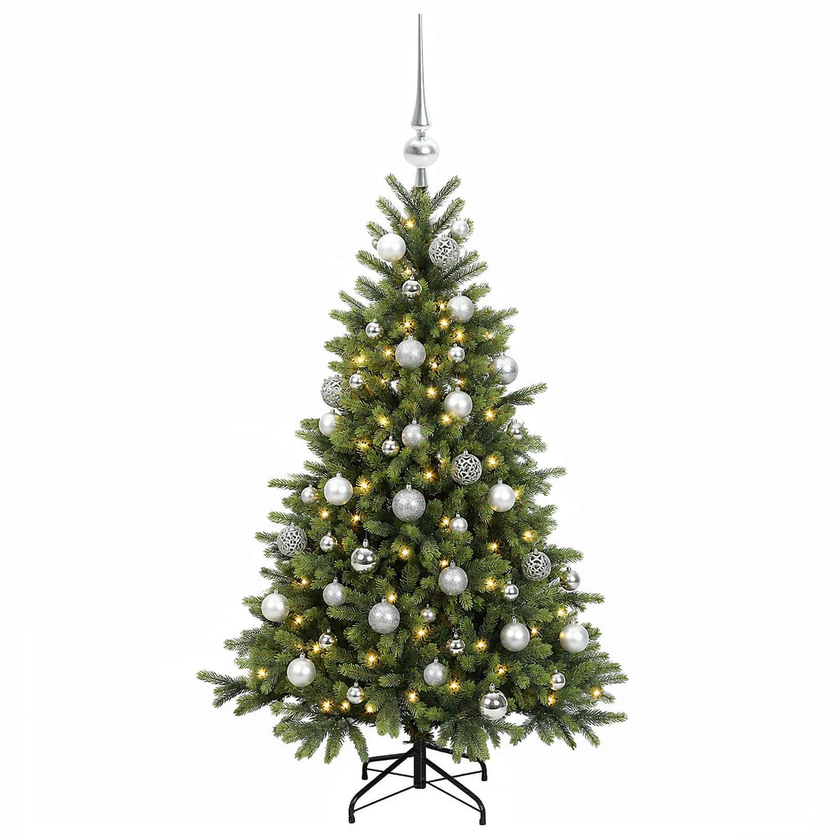 Dirbtinė kalėdinė eglutė su rutuliuku 150 cm 150 LED