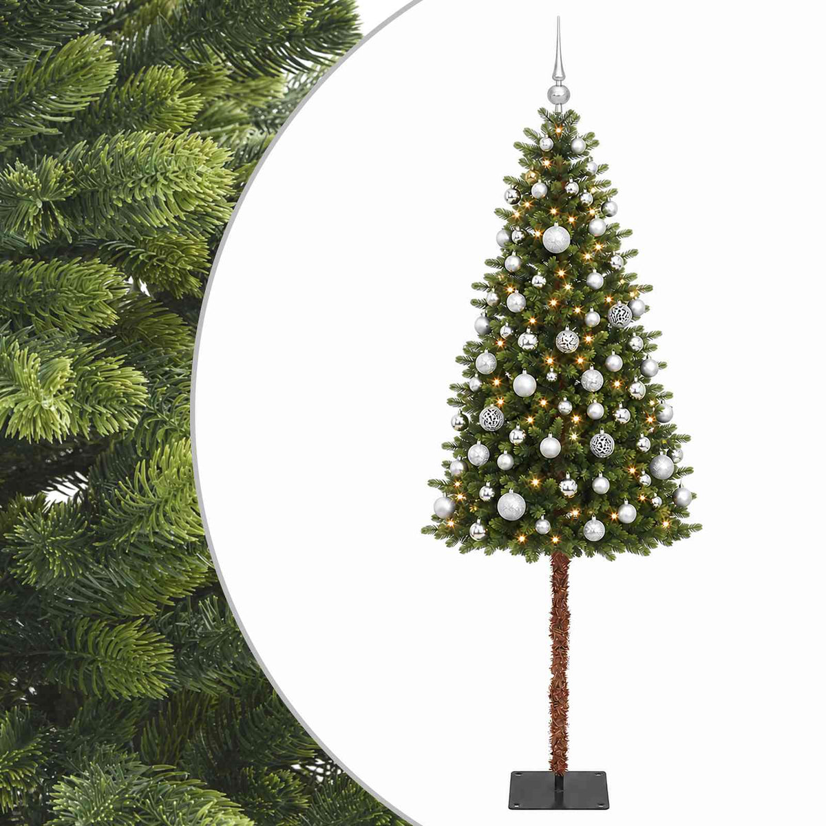 Dirbtinė Kalėdų eglutė su burbulais 120 cm 150 LED Šilta balta
