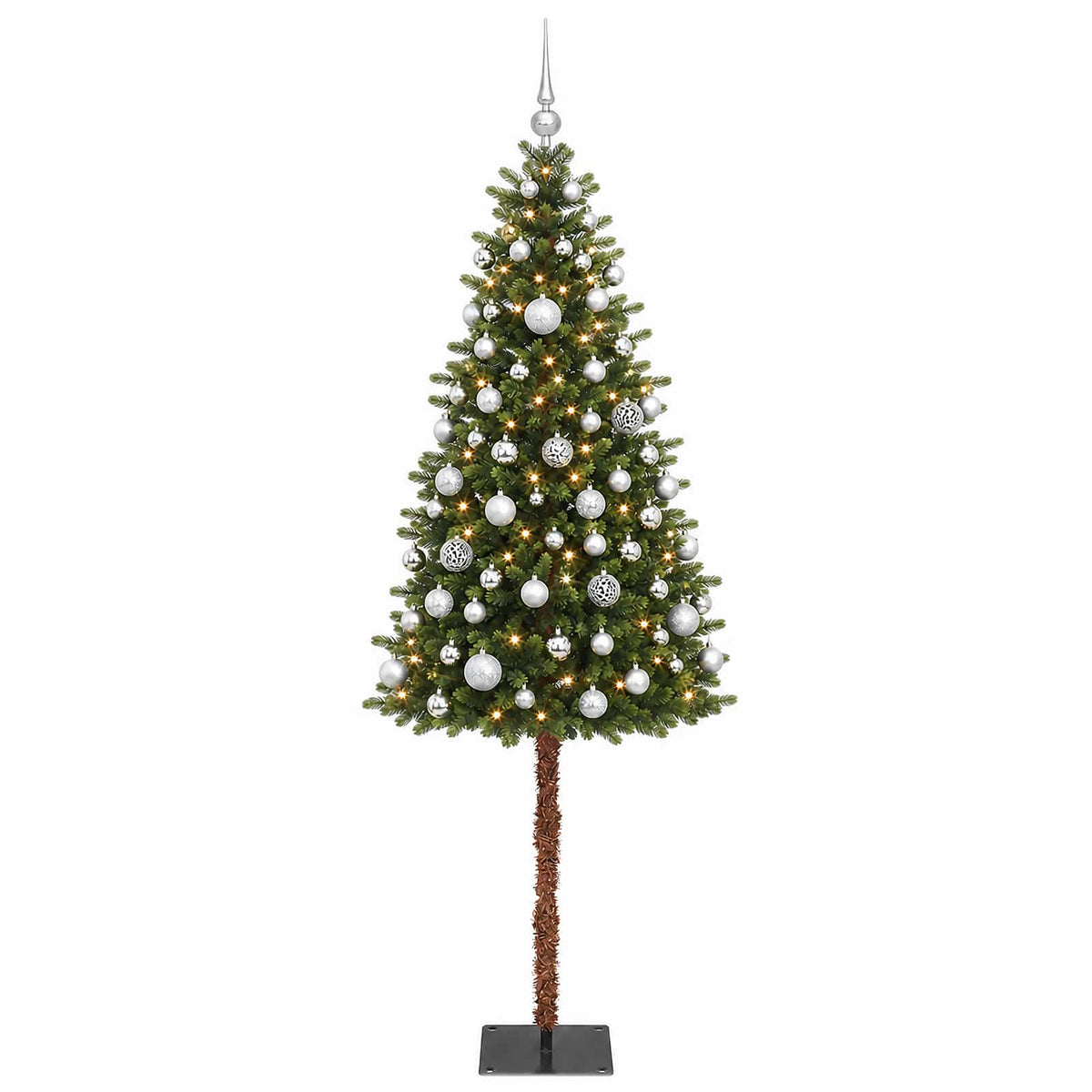 Dirbtinė Kalėdų eglutė su burbulais 120 cm 150 LED Šilta balta