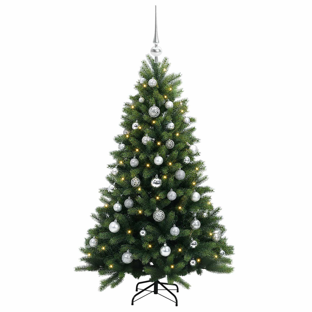 Dirbtinė Kalėdų eglutė su burbulais 120 cm 150 LED Šilta balta