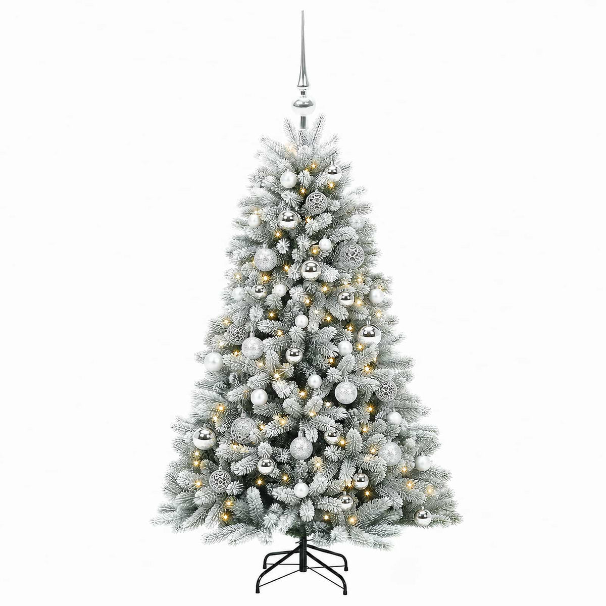 Dirbtinė Kalėdų eglutė su burbulais 150 cm 150 LED Šilta balta