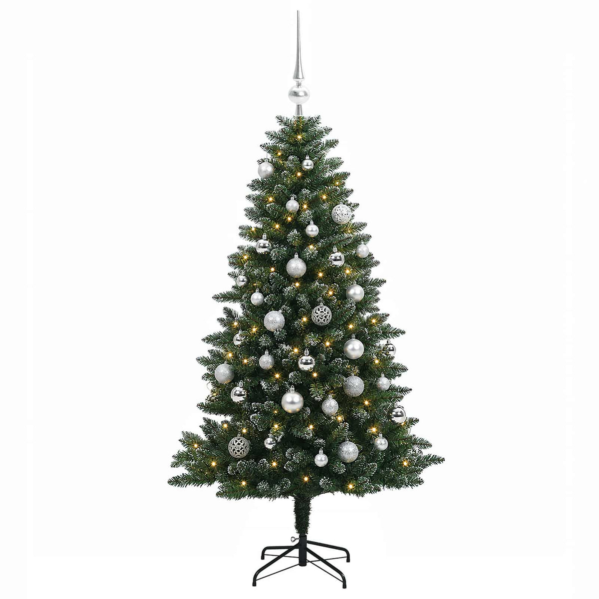 Dirbtinė Kalėdų eglutė su burbulais 150 cm 150 LED Šilta balta