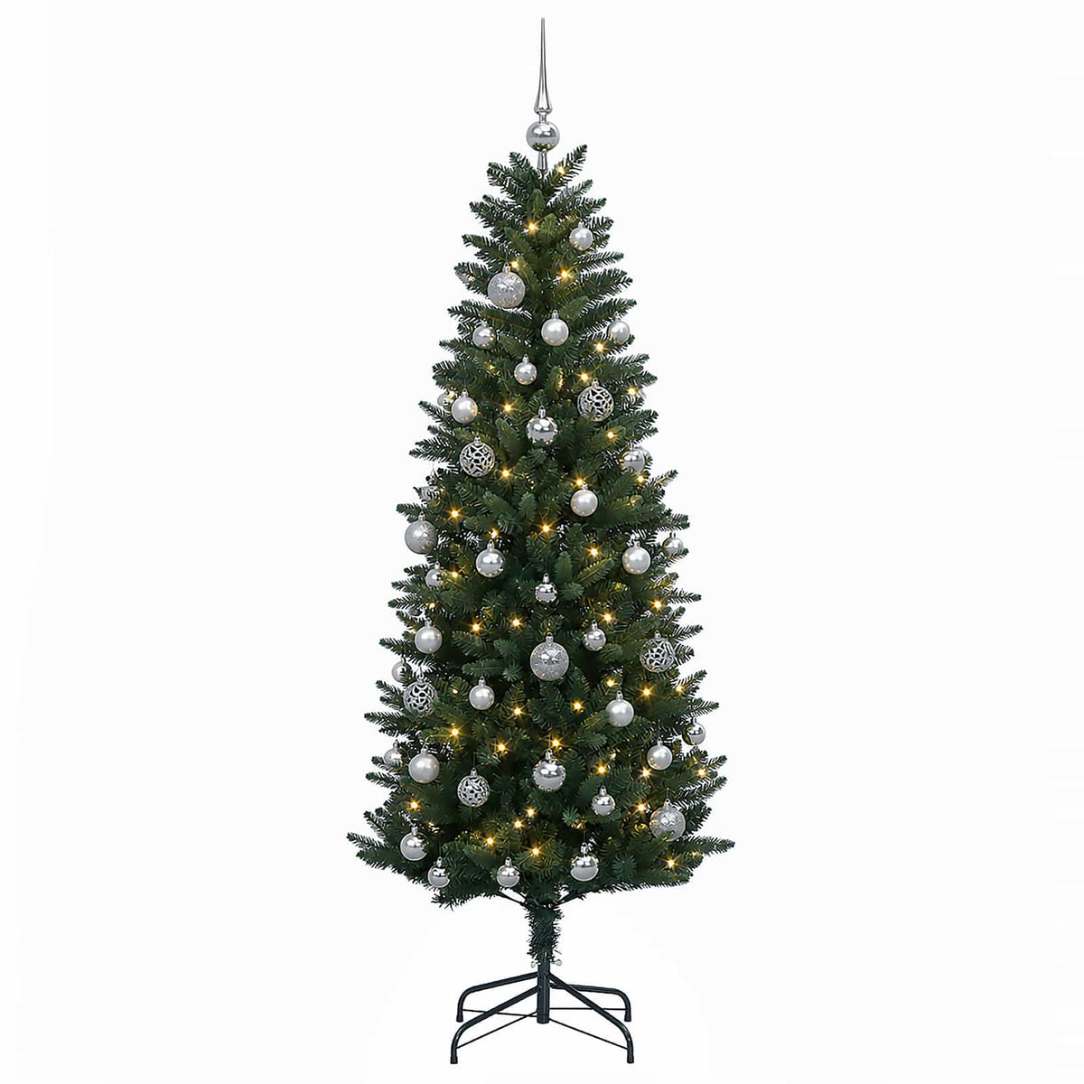 Dirbtinė Kalėdų eglutė su burbulais 120 cm 150 LED Šilta balta