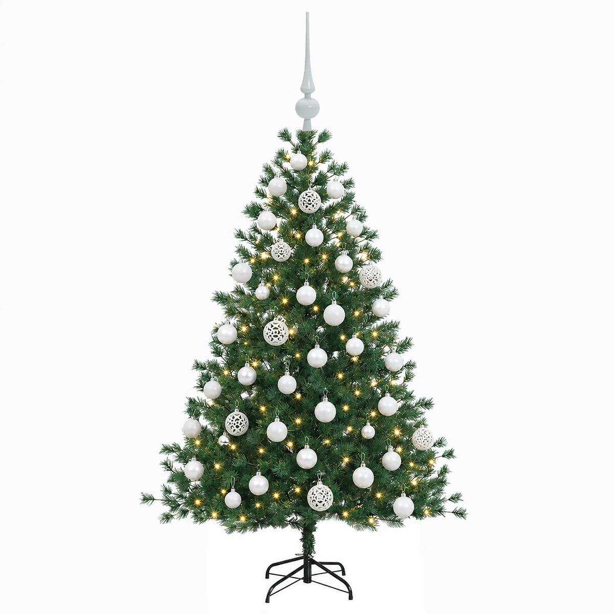 Dirbtinė kalėdinė eglutė su rutuliuku 120 cm 150 LED