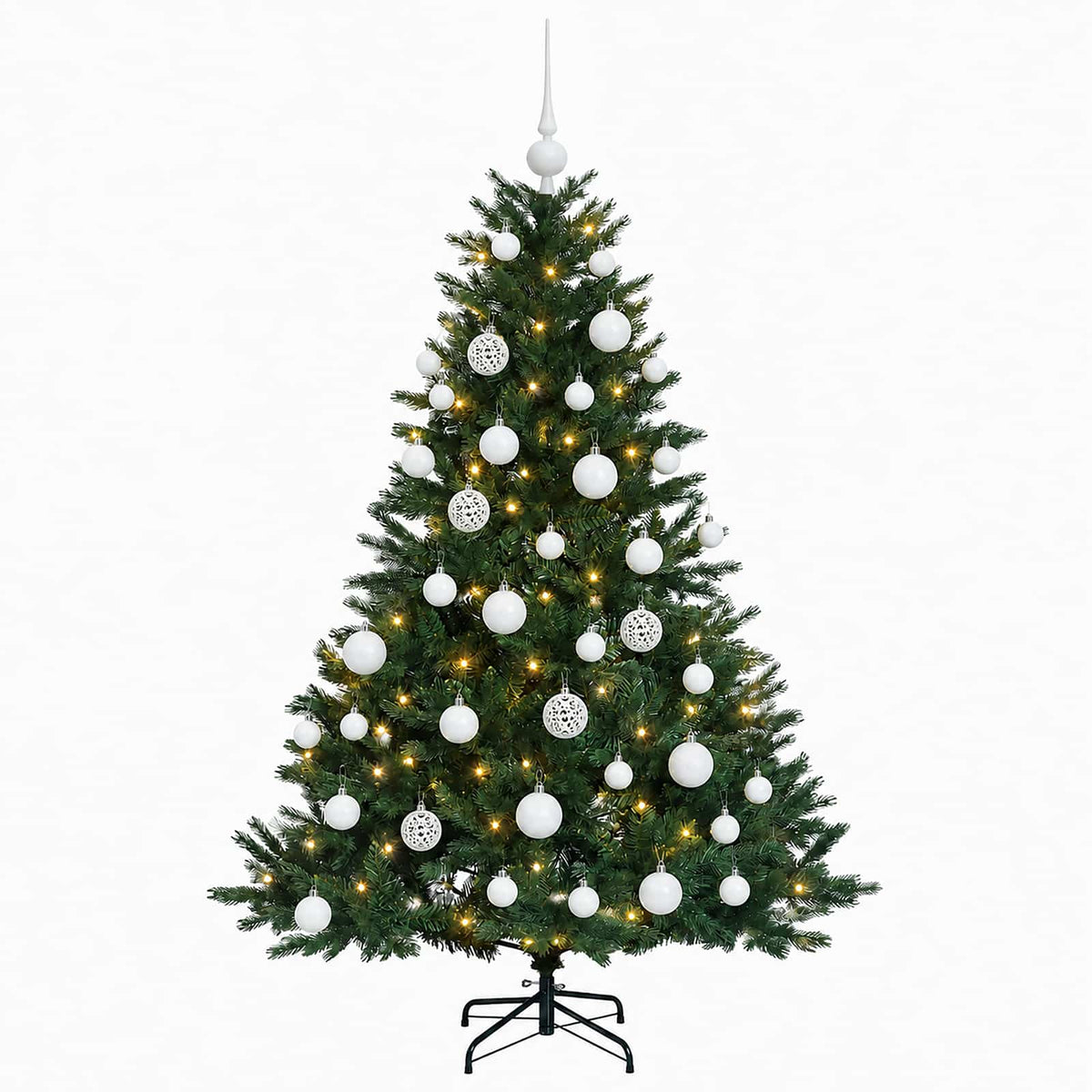 Dirbtinė kalėdinė eglutė su rutuliuku 150 cm 150 LED