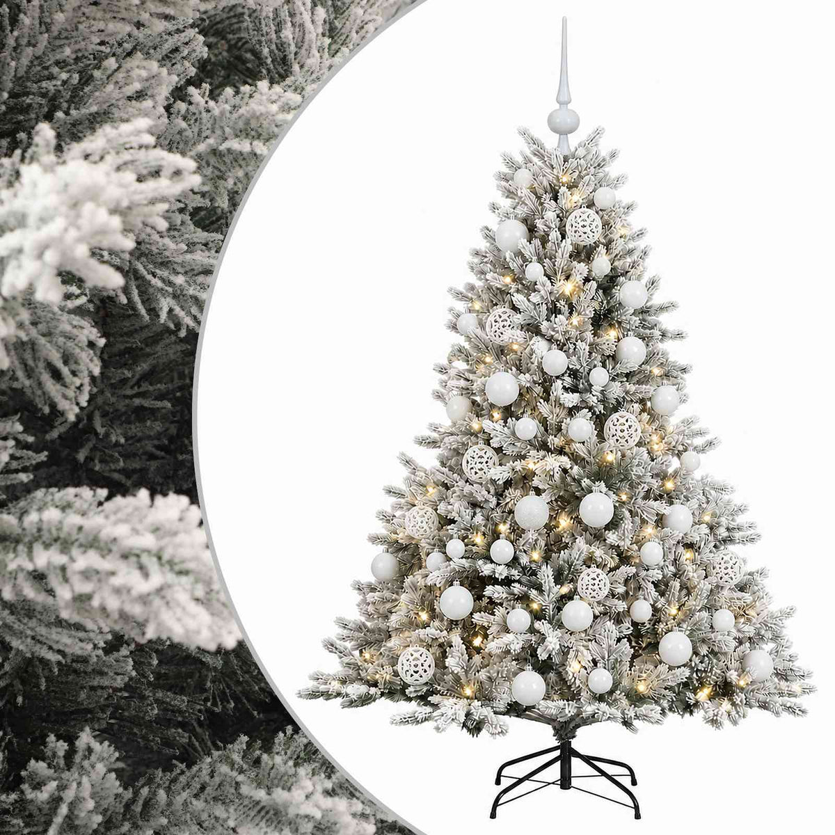 Dirbtinė kalėdinė eglutė su rutuliuku 150 cm 150 LED