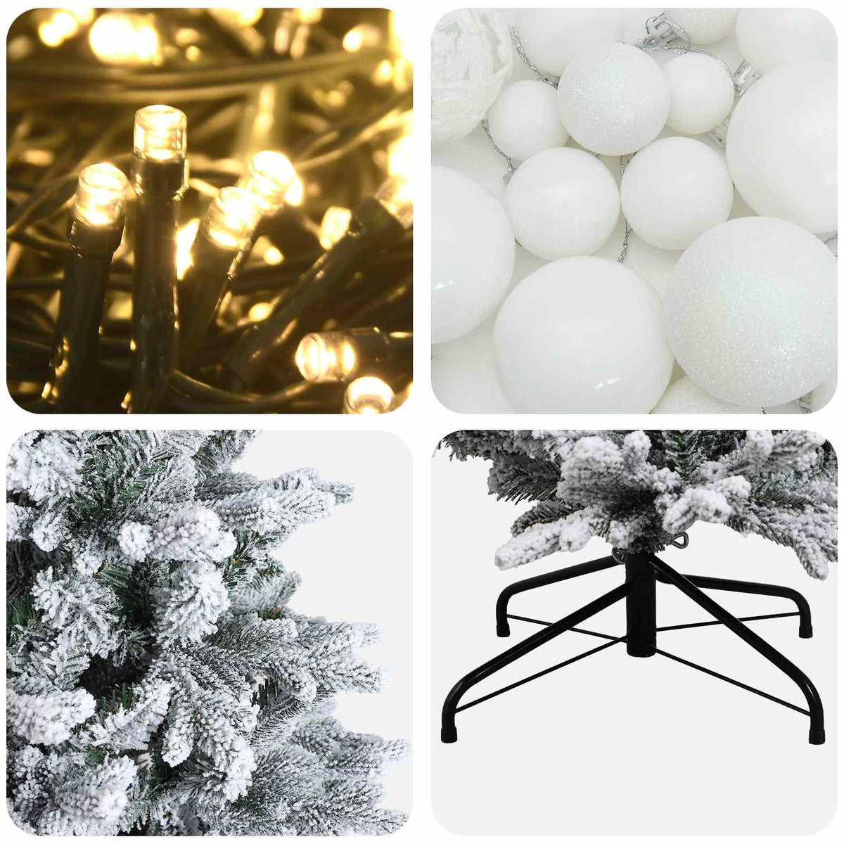 Dirbtinė kalėdinė eglutė su rutuliuku 150 cm 150 LED