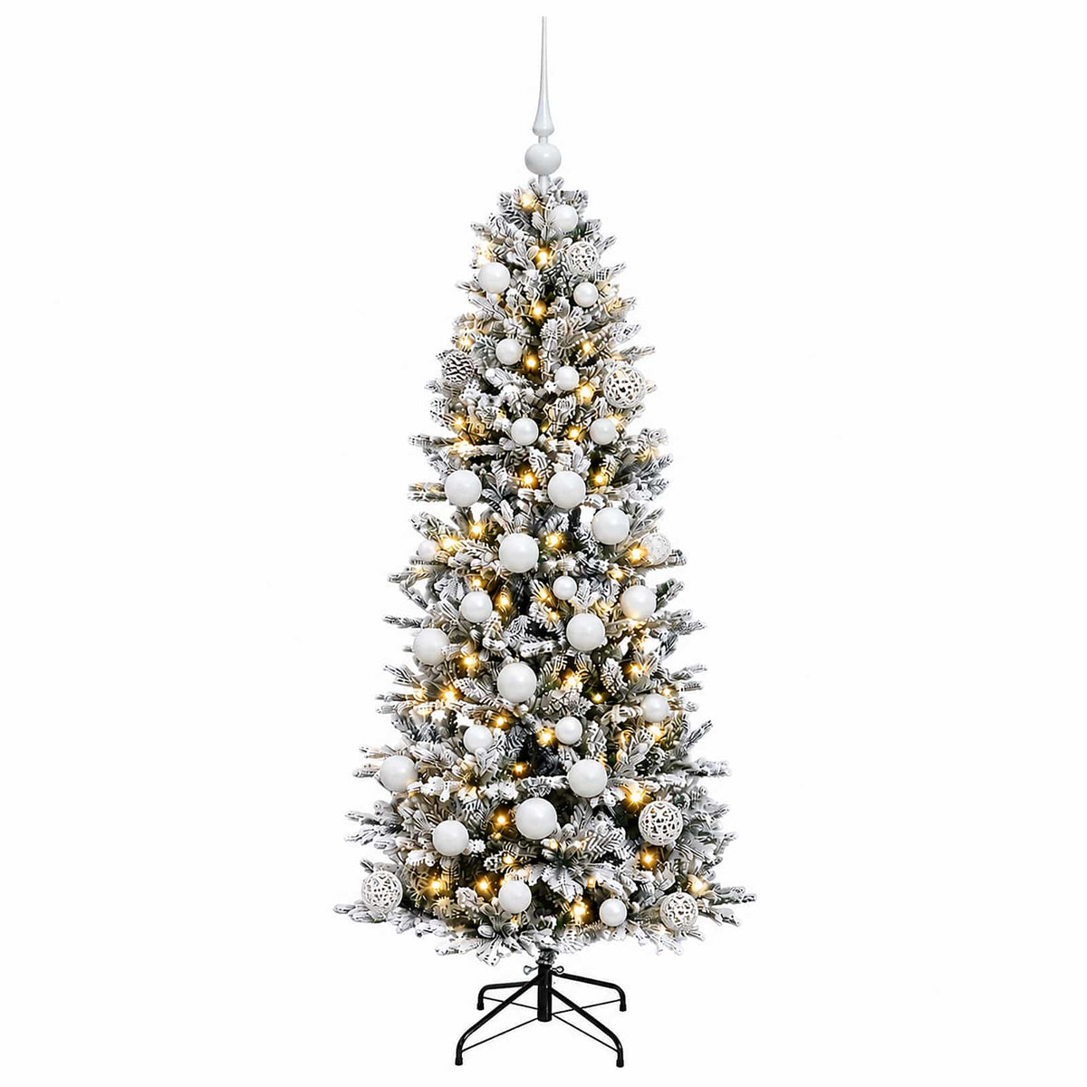 Dirbtinė kalėdinė eglutė su rutuliuku 150 cm 150 LED