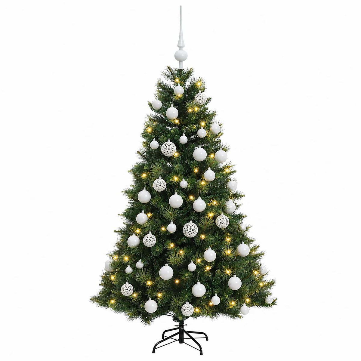 Dirbtinė kalėdinė eglutė su rutuliuku 120 cm 150 LED