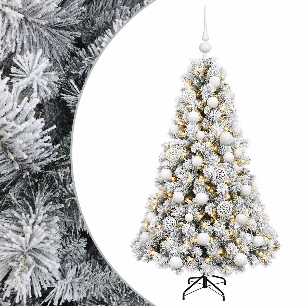 Dirbtinė kalėdinė eglutė su rutuliuku 150 cm 150 LED