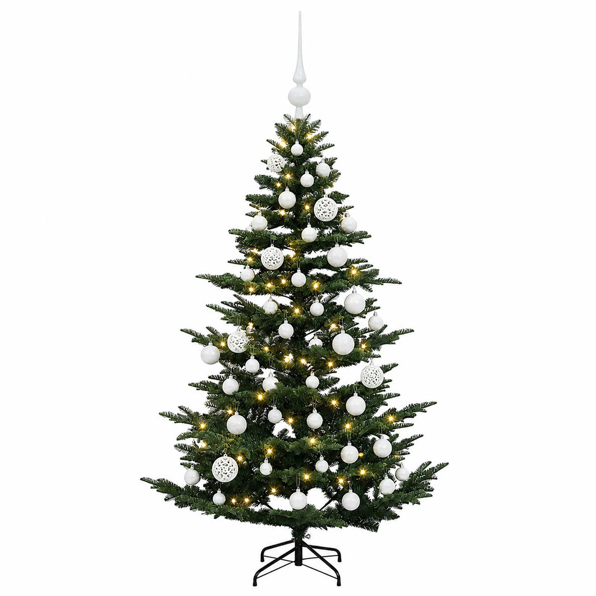Dirbtinė kalėdinė eglutė su rutuliuku 150 cm 150 LED