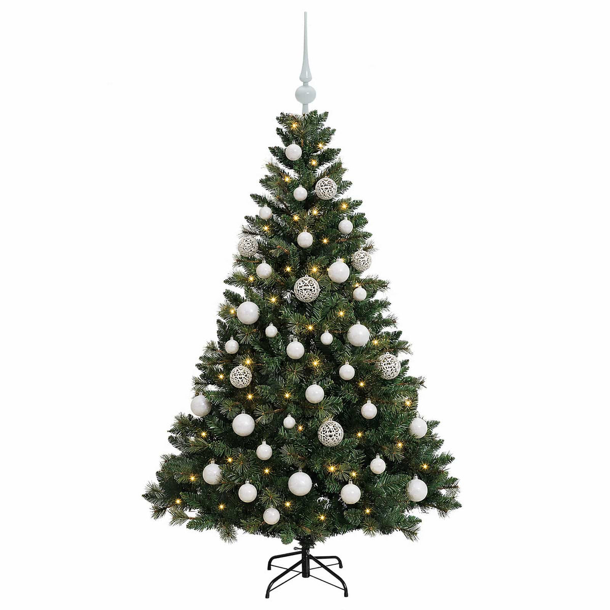 Dirbtinė Kalėdų eglutė su burbulais 150 cm 150 LED Šilta balta