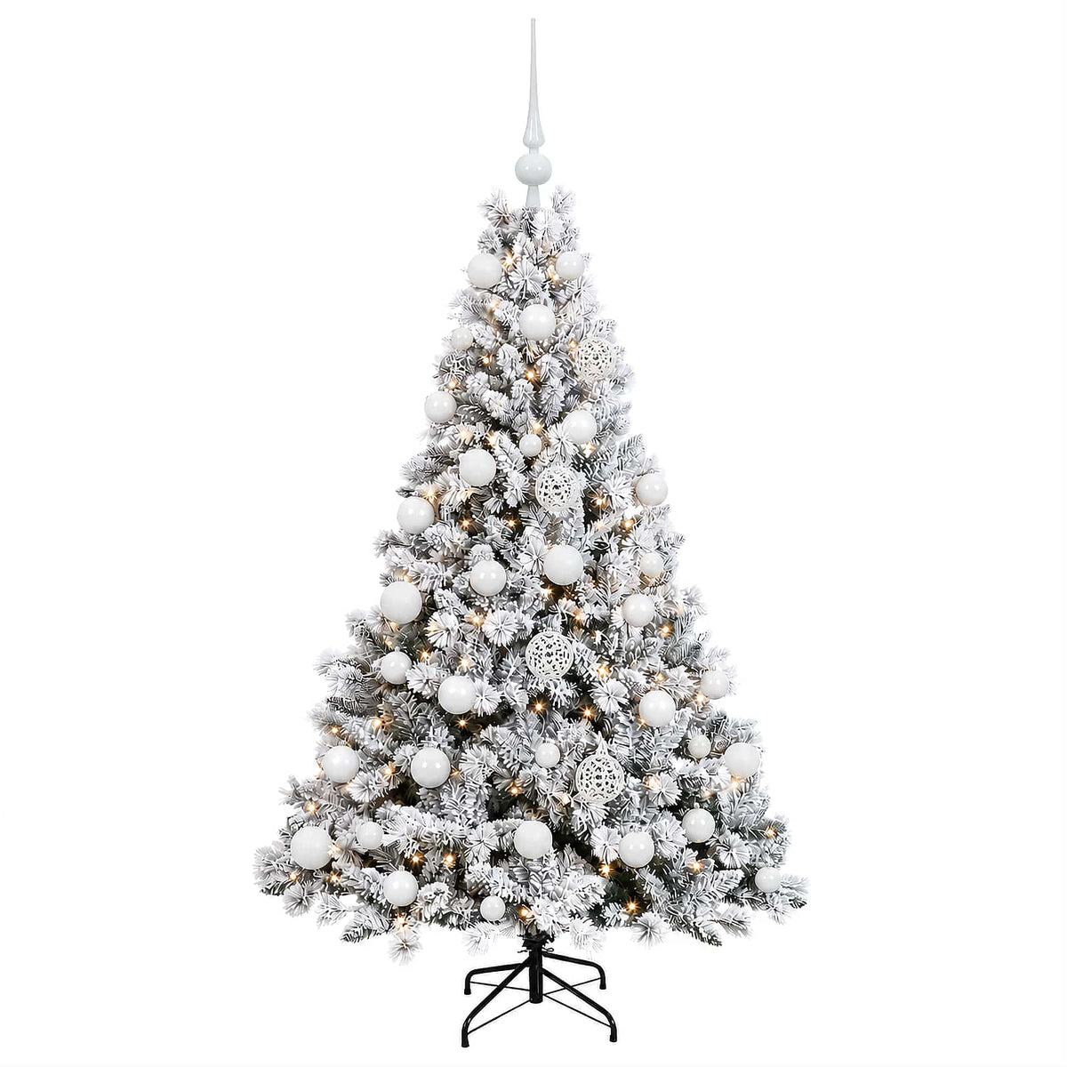 Dirbtinė Kalėdų eglutė su burbulais 120 cm 150 LED Šilta balta