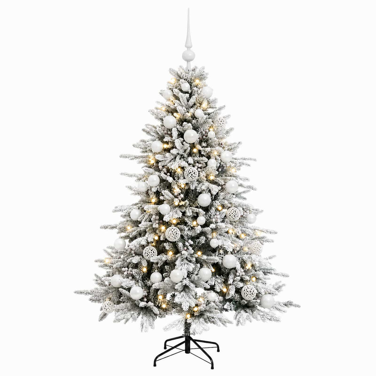 Dirbtinė kalėdinė eglutė su rutuliuku 150 cm 150 LED