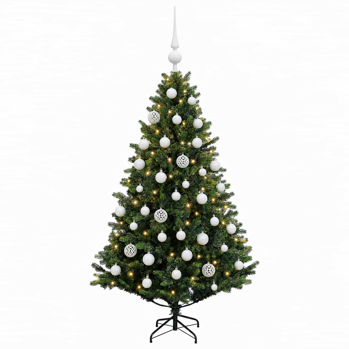 Dirbtinė Kalėdų eglutė su burbulais 120 cm 150 LED Šilta balta