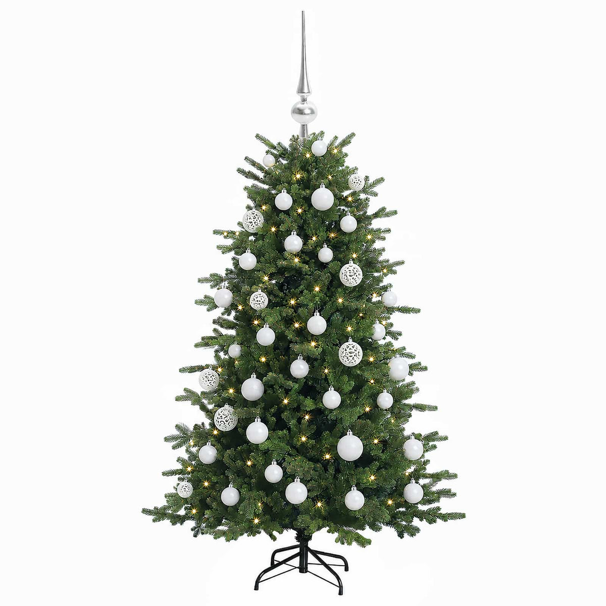 Dirbtinė kalėdinė eglutė su rutuliuku 120 cm 150 LED