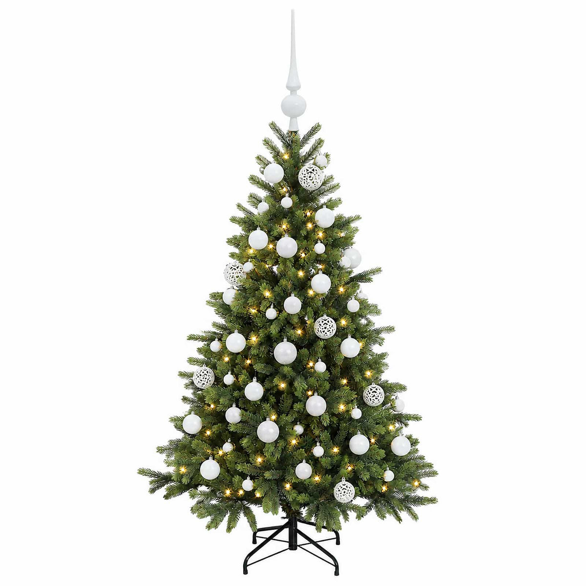 Dirbtinė kalėdinė eglutė su rutuliuku 120 cm 150 LED