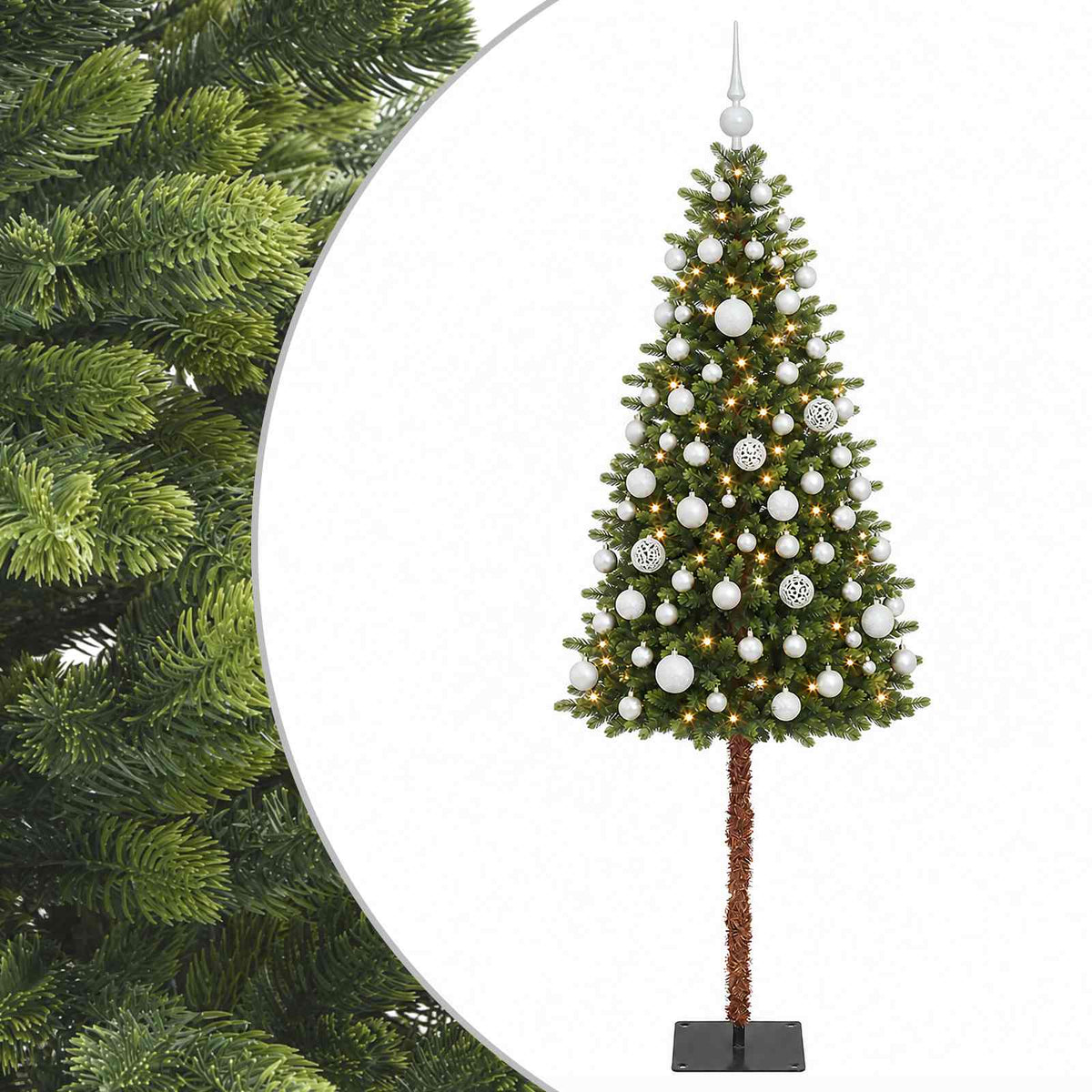 Dirbtinė Kalėdų eglutė su burbulais 120 cm 150 LED Šilta balta