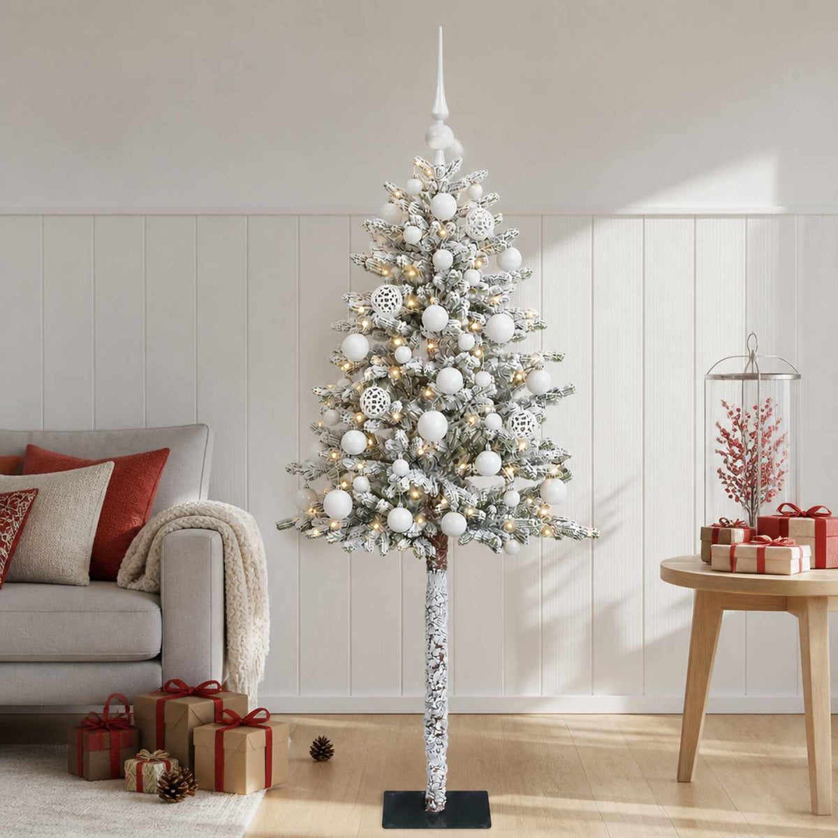 Dirbtinė Kalėdų eglutė su burbulais 120 cm 150 LED Šilta balta