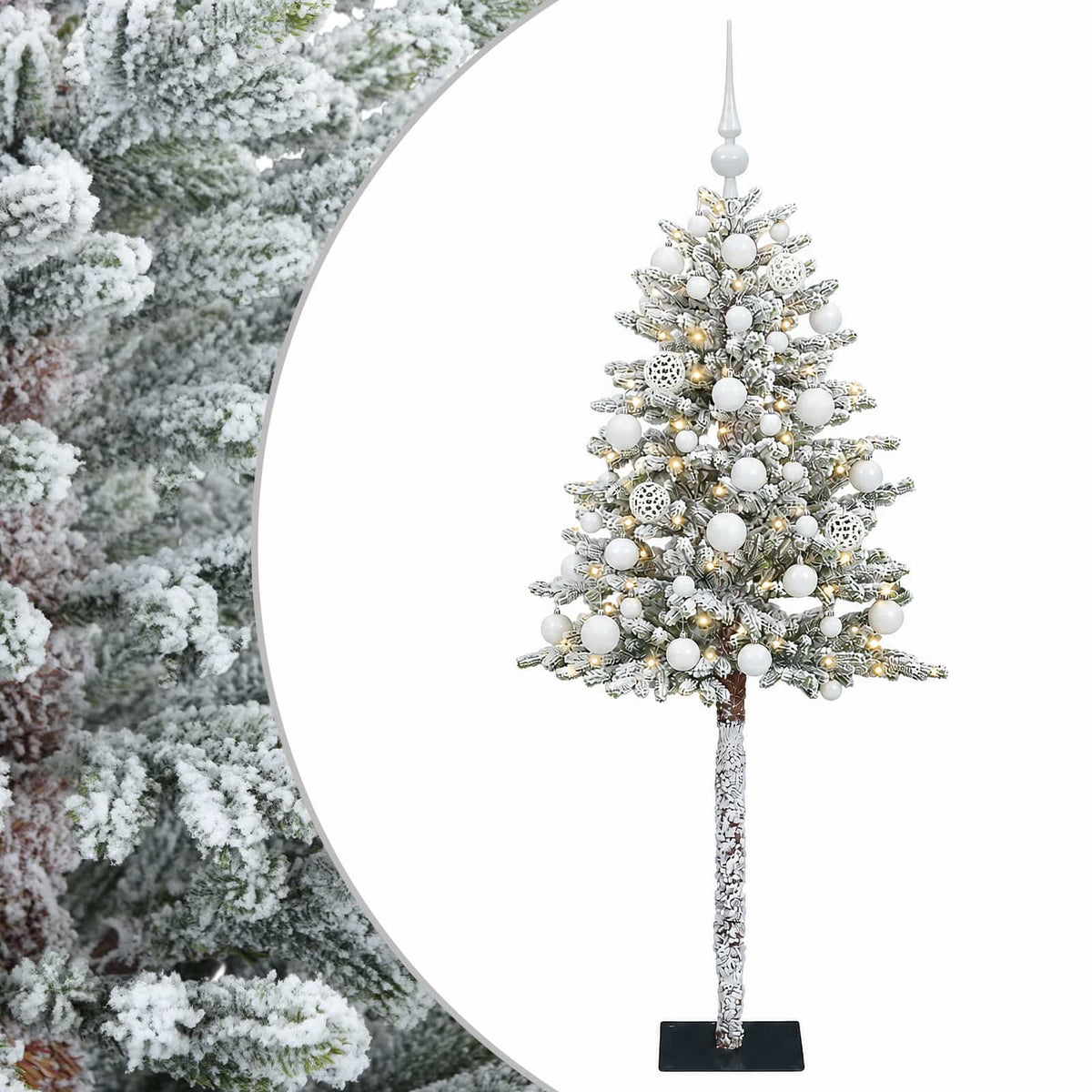 Dirbtinė Kalėdų eglutė su burbulais 120 cm 150 LED Šilta balta