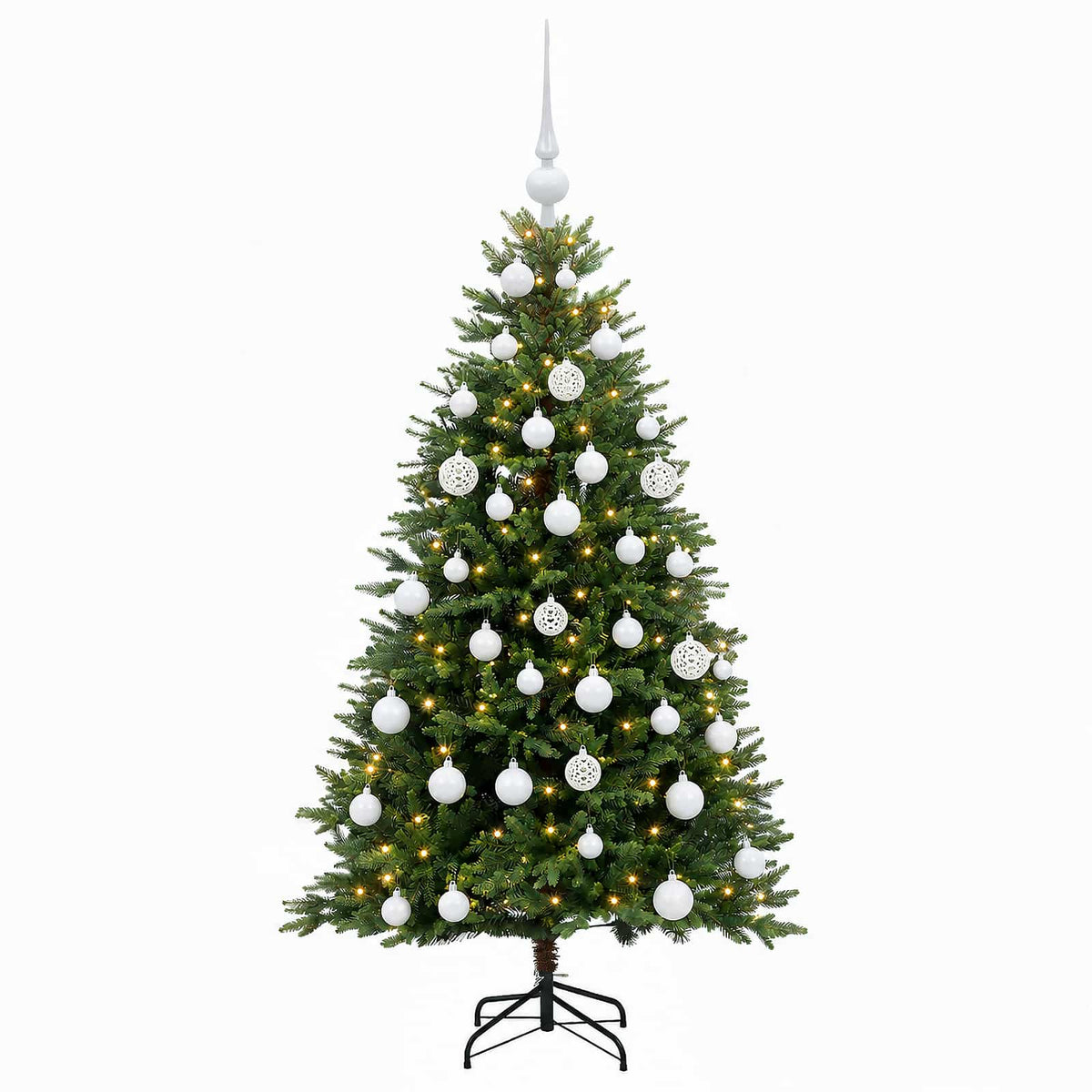 Dirbtinė Kalėdų eglutė su burbulais 120 cm 150 LED Šilta balta