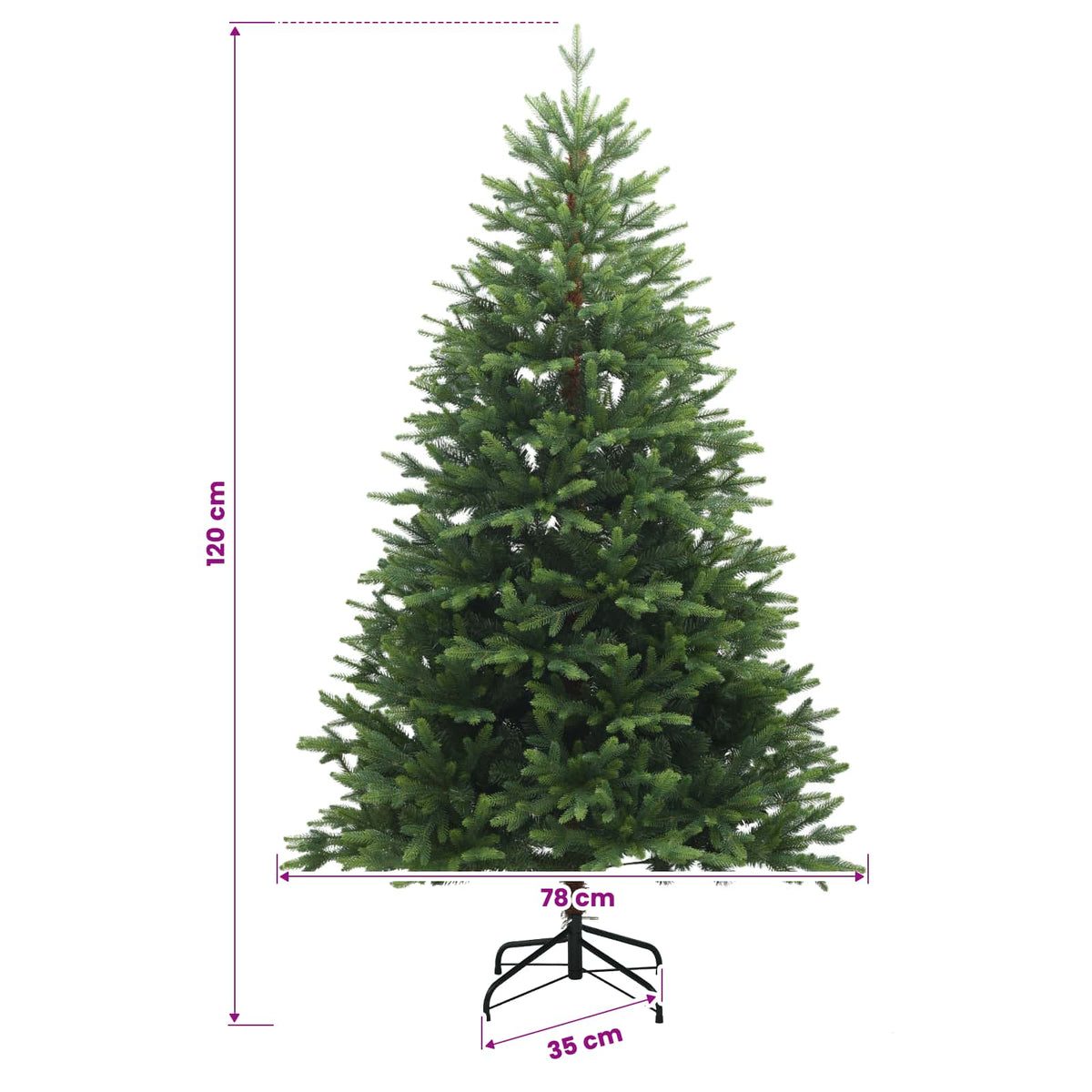 Dirbtinė Kalėdų eglutė su burbulais 120 cm 150 LED Šilta balta