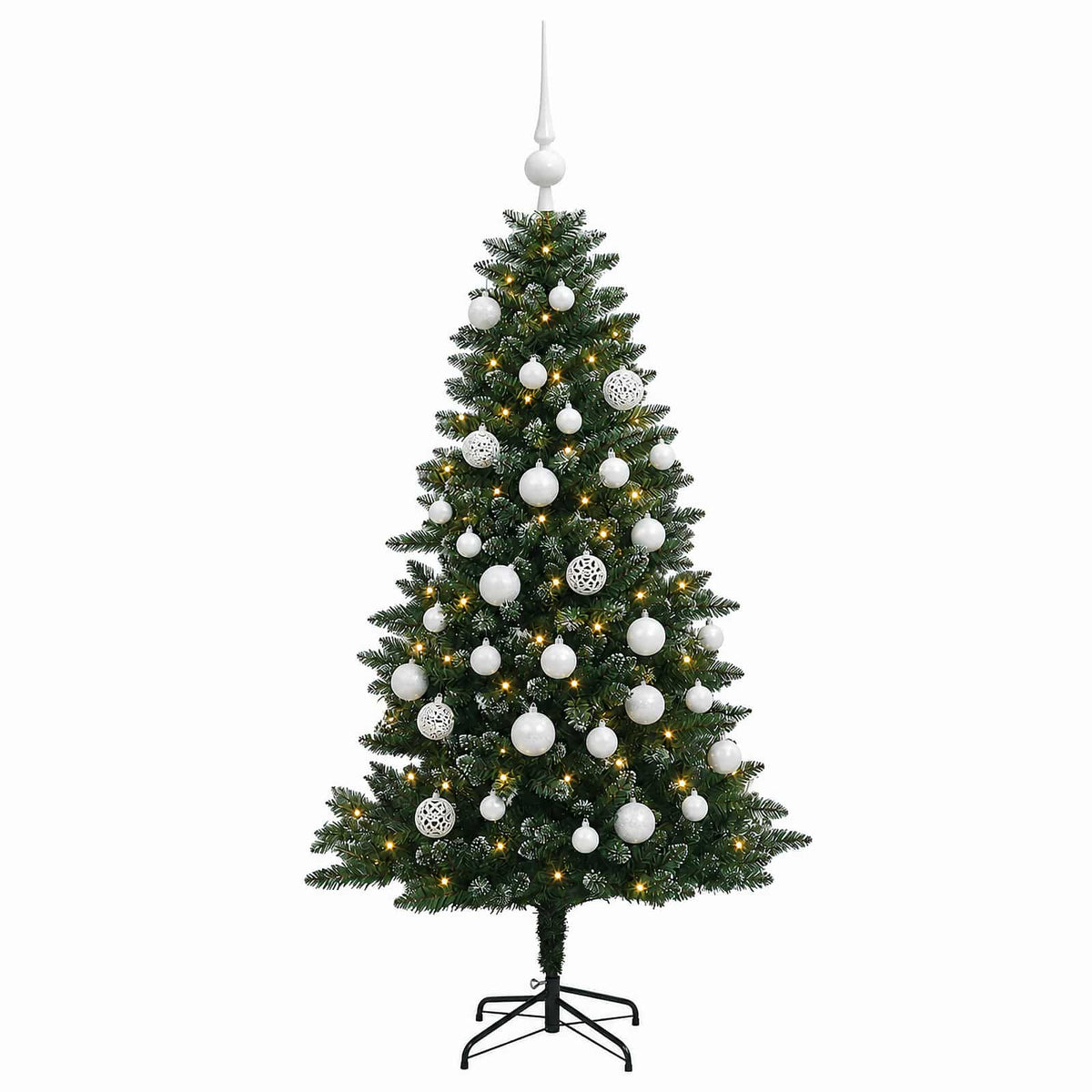 Dirbtinė Kalėdų eglutė su burbulais 150 cm 150 LED Šilta balta