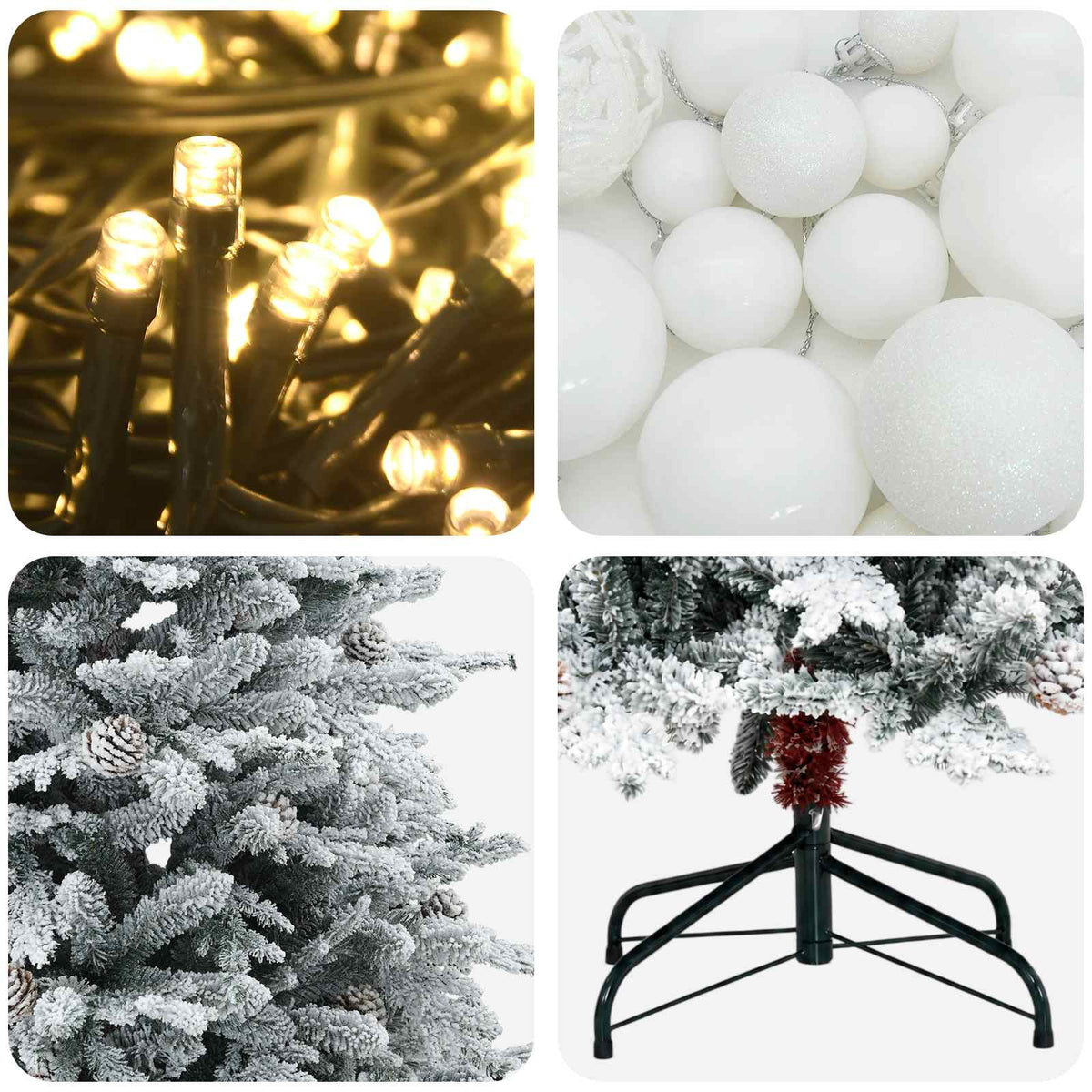 Dirbtinė kalėdinė eglutė su rutuliuku 120 cm 150 LED