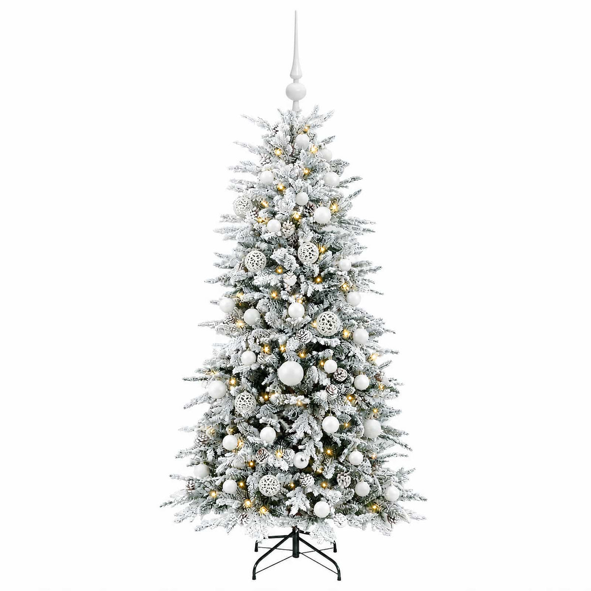 Dirbtinė kalėdinė eglutė su rutuliuku 150 cm 150 LED