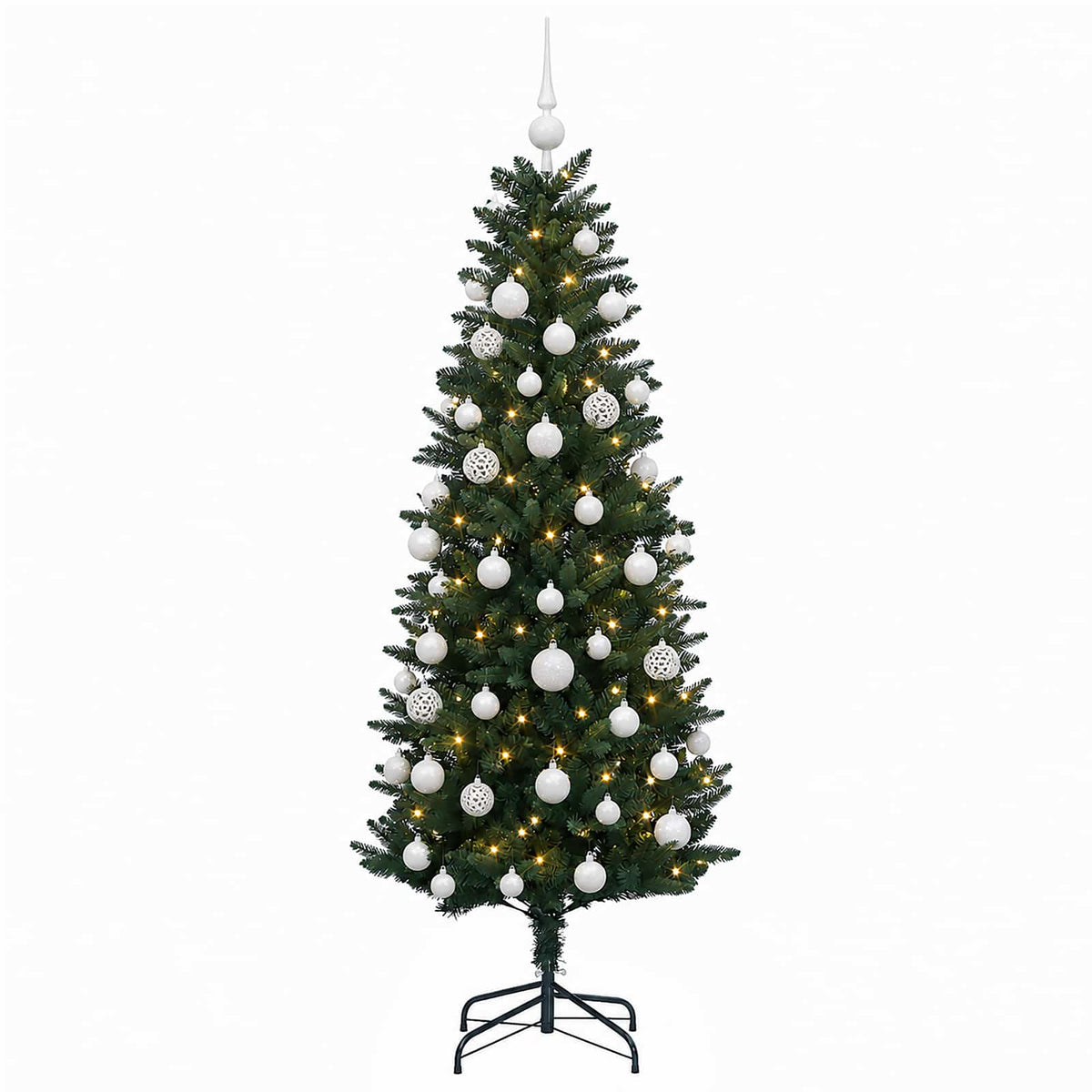 Dirbtinė Kalėdų eglutė su burbulais 120 cm 150 LED Šilta balta