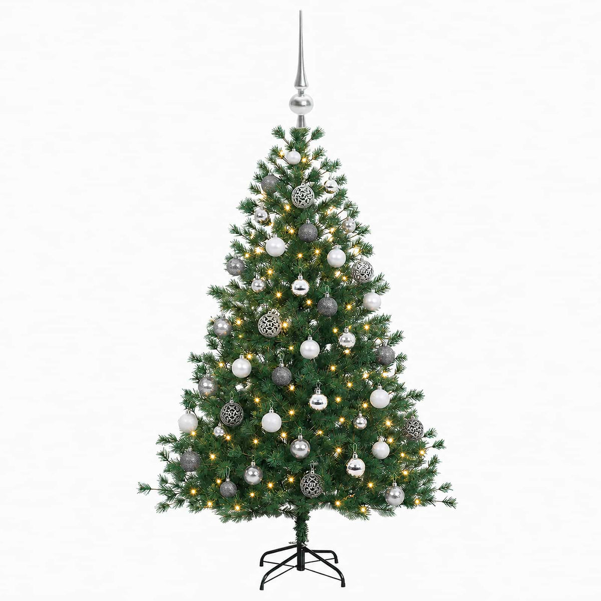 Dirbtinė kalėdinė eglutė su rutuliuku 120 cm 150 LED