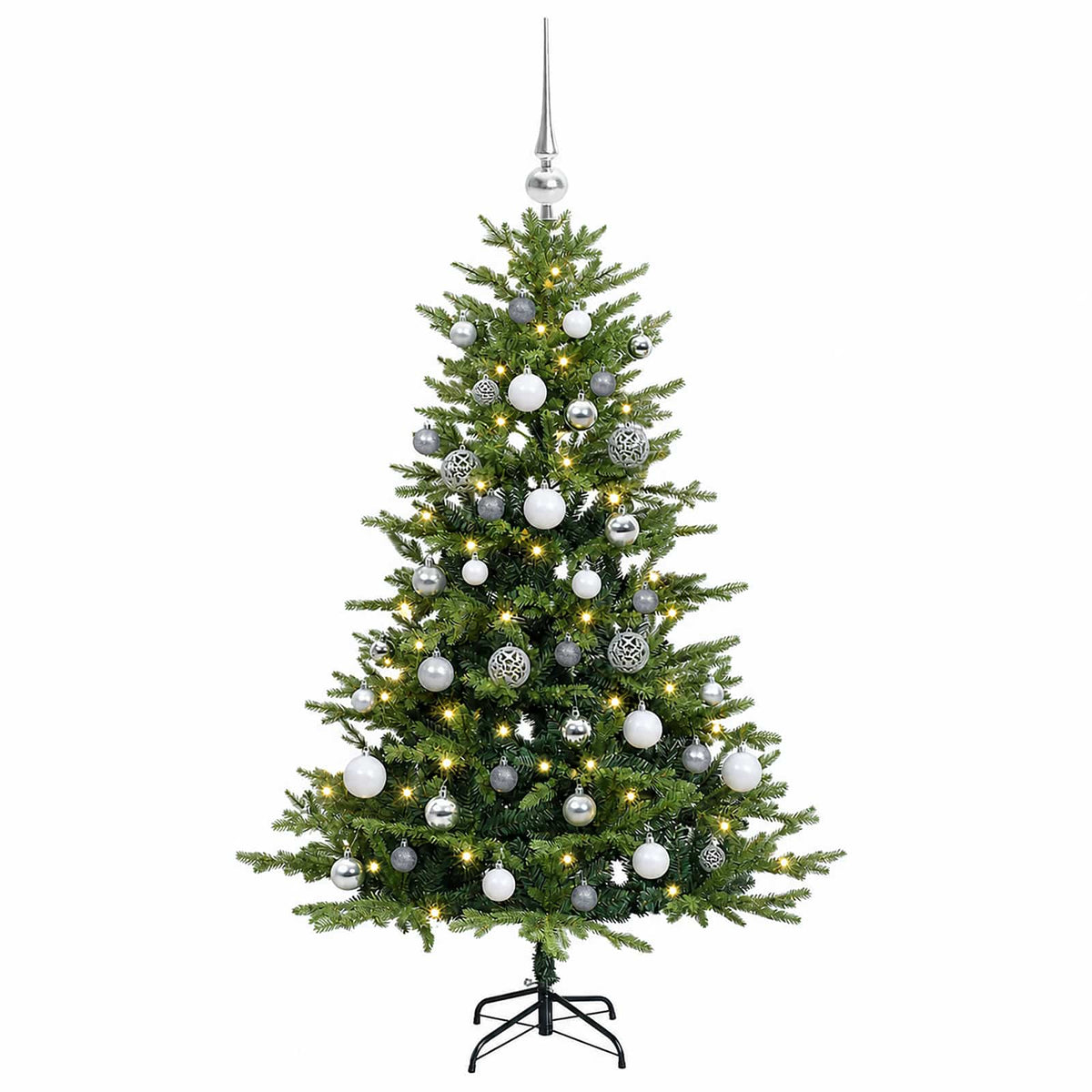 Dirbtinė Kalėdų eglutė su burbulais 120 cm 150 LED Šilta balta