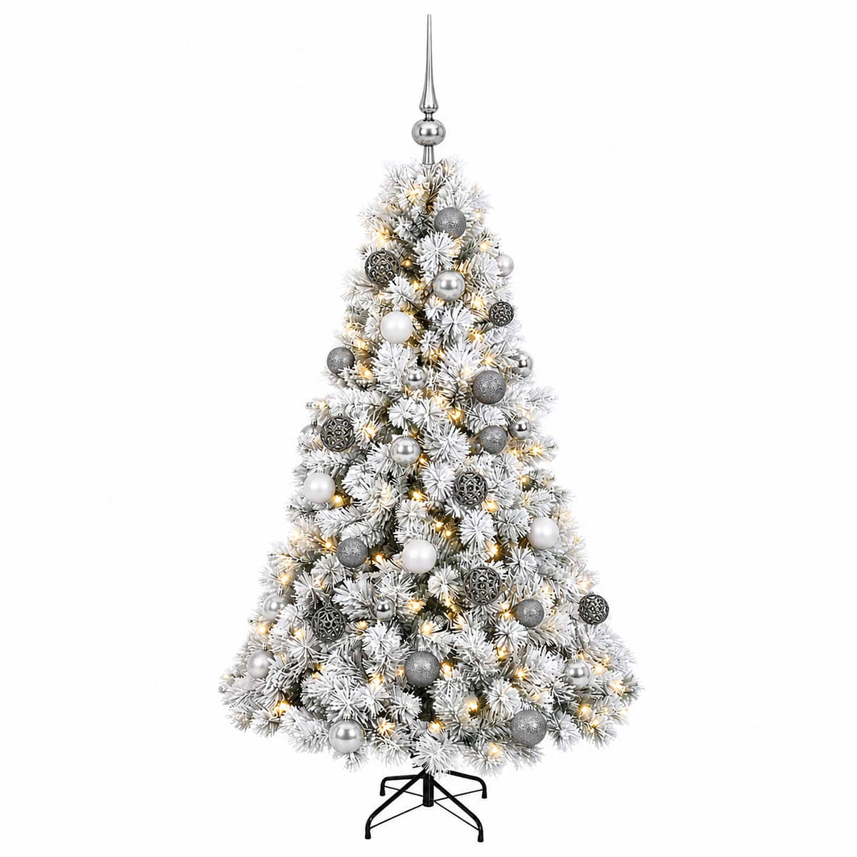 Dirbtinė kalėdinė eglutė su rutuliuku 150 cm 150 LED