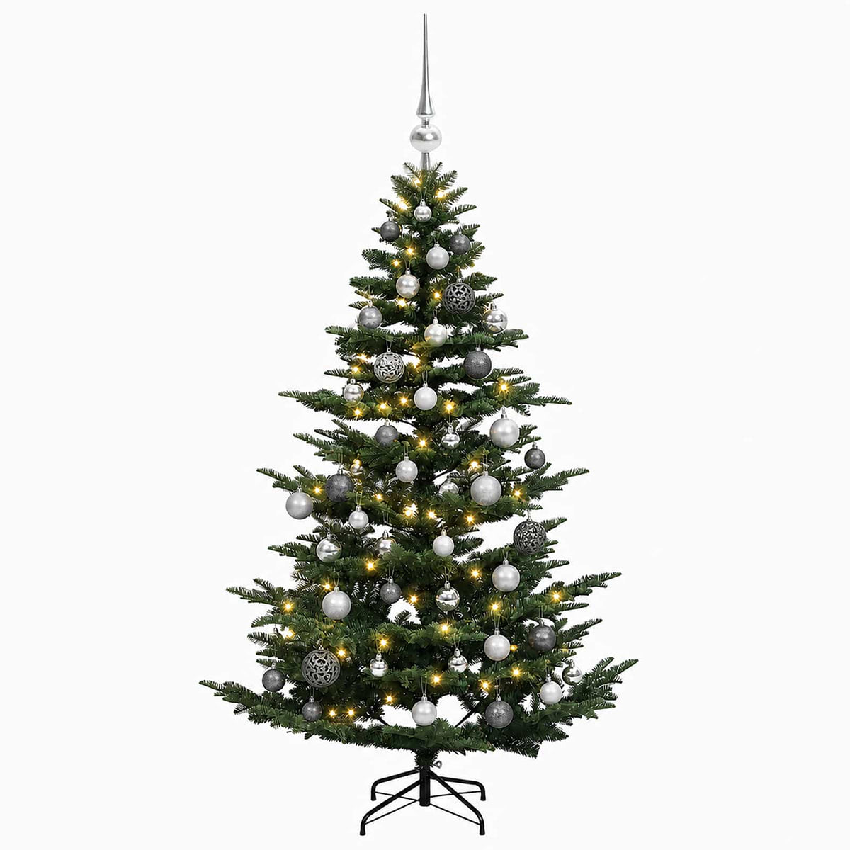 Dirbtinė kalėdinė eglutė su rutuliuku 120 cm 150 LED