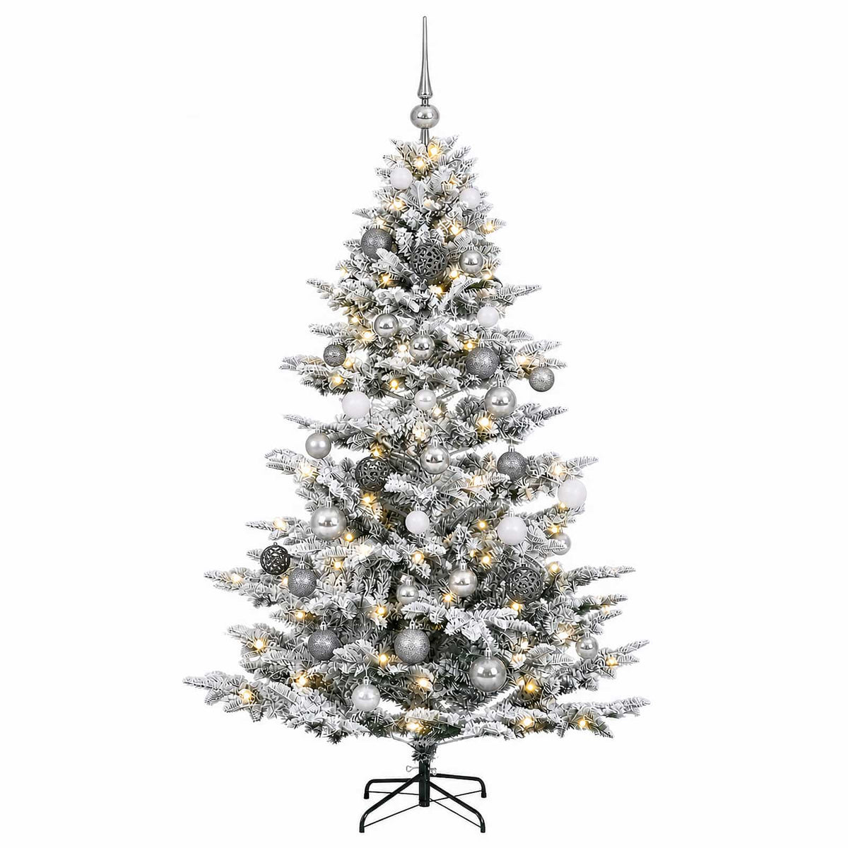 Dirbtinė kalėdinė eglutė su rutuliuku 120 cm 150 LED