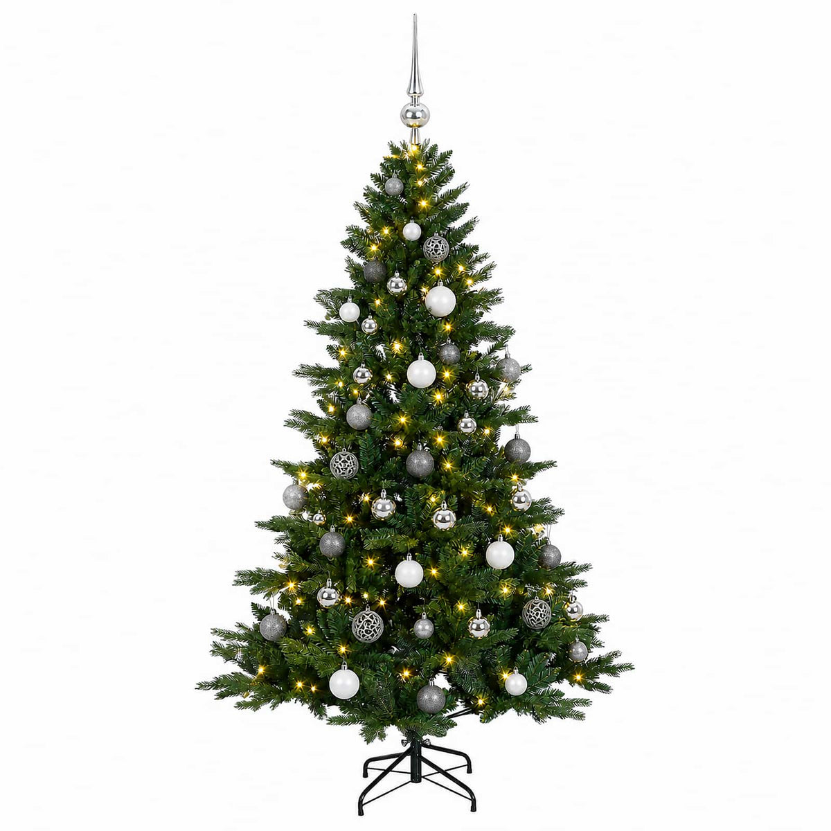 Dirbtinė kalėdinė eglutė su rutuliuku 150 cm 150 LED