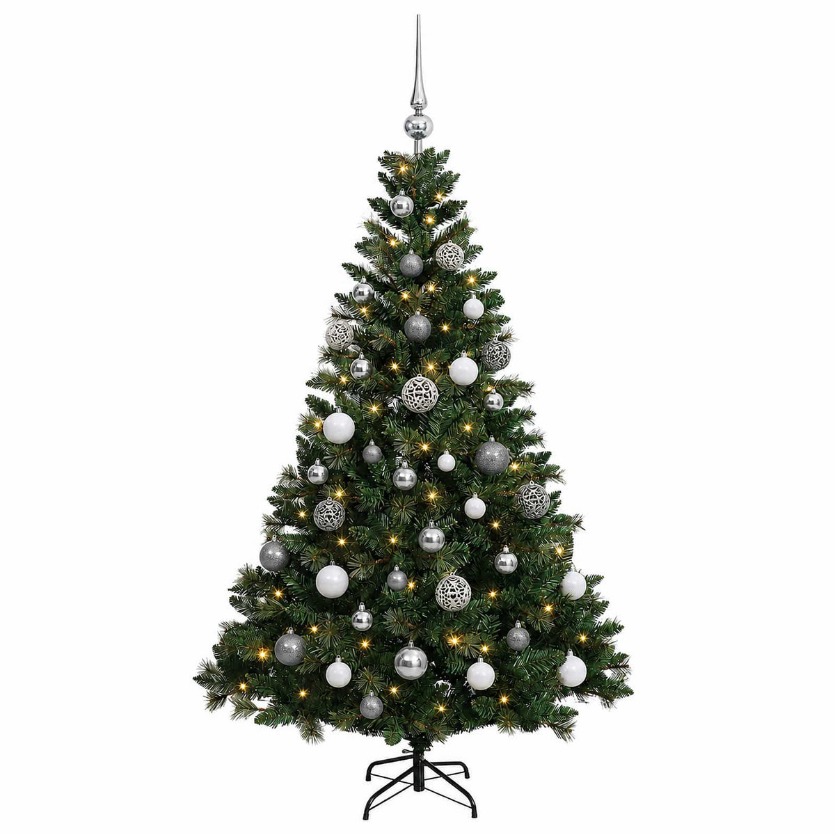 Dirbtinė Kalėdų eglutė su burbulais 150 cm 150 LED Šilta balta