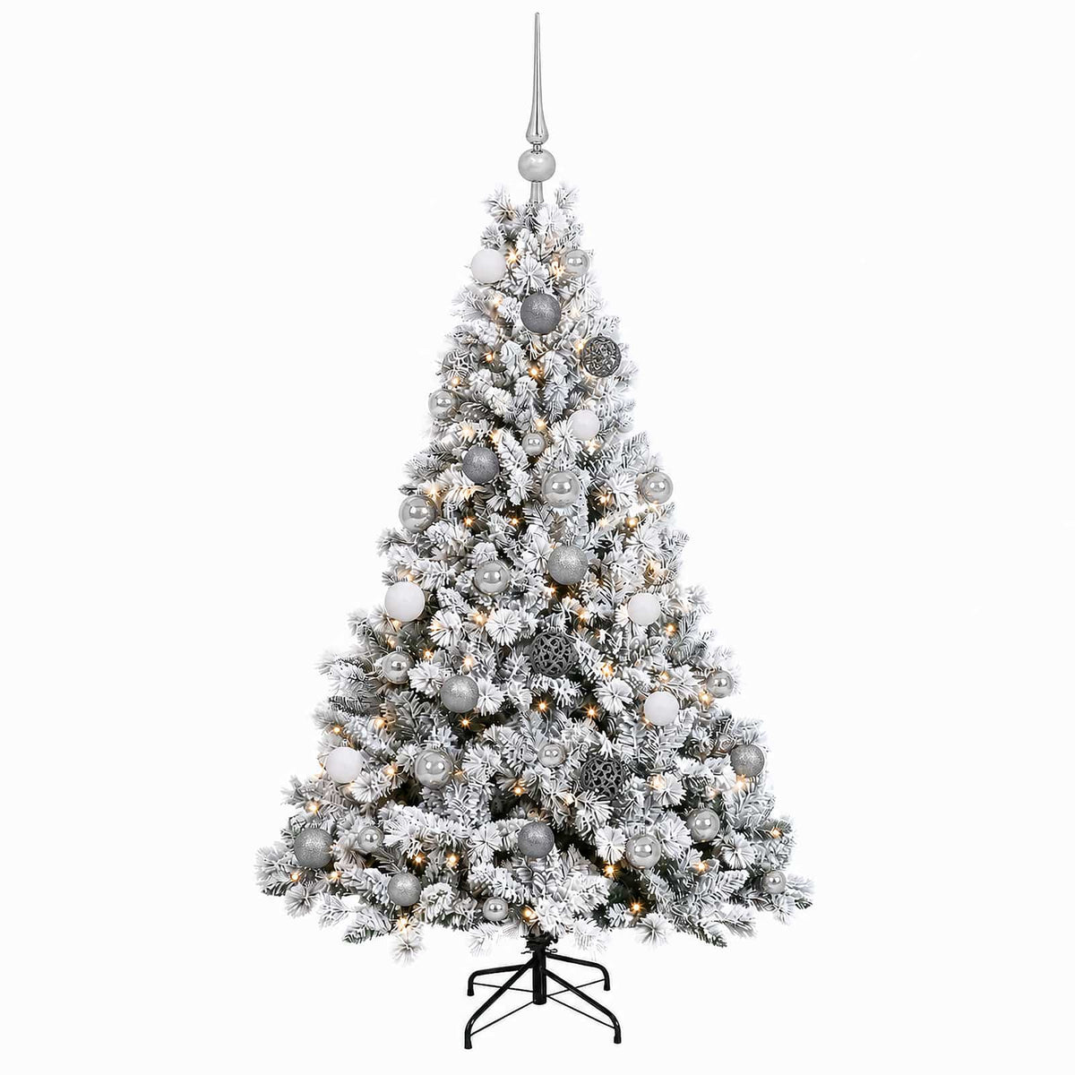 Dirbtinė Kalėdų eglutė su burbulais 150 cm 150 LED Šilta balta