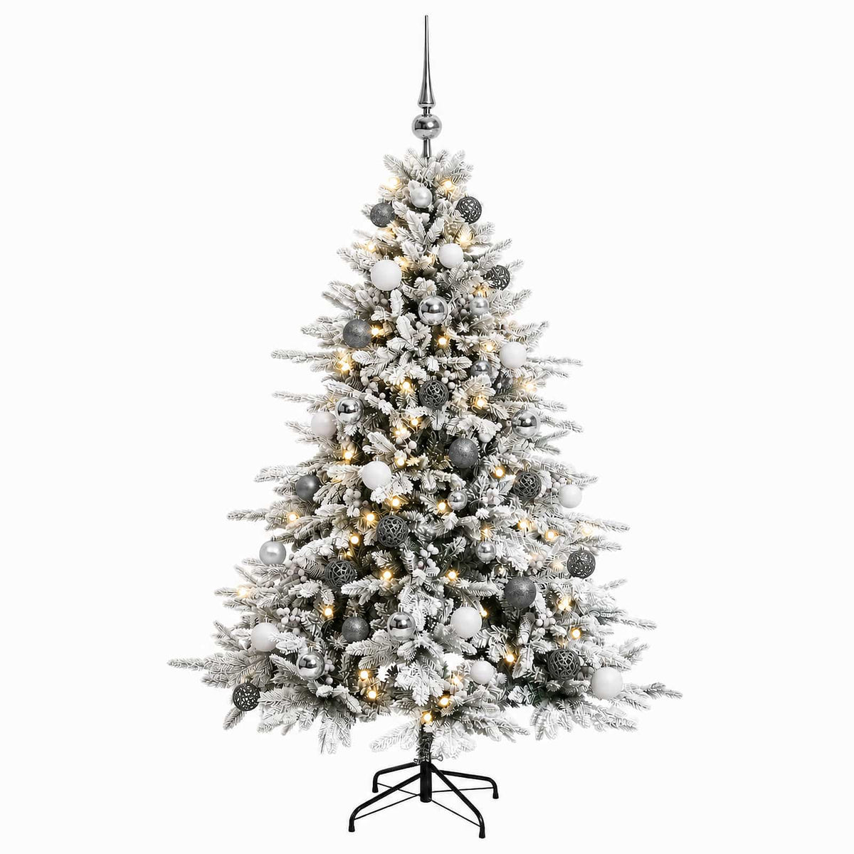 Dirbtinė kalėdinė eglutė su rutuliuku 150 cm 150 LED