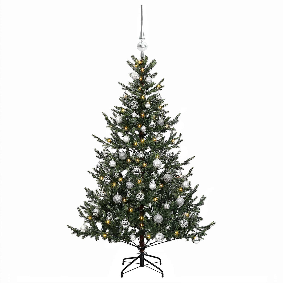 Dirbtinė kalėdinė eglutė su rutuliuku 120 cm 150 LED