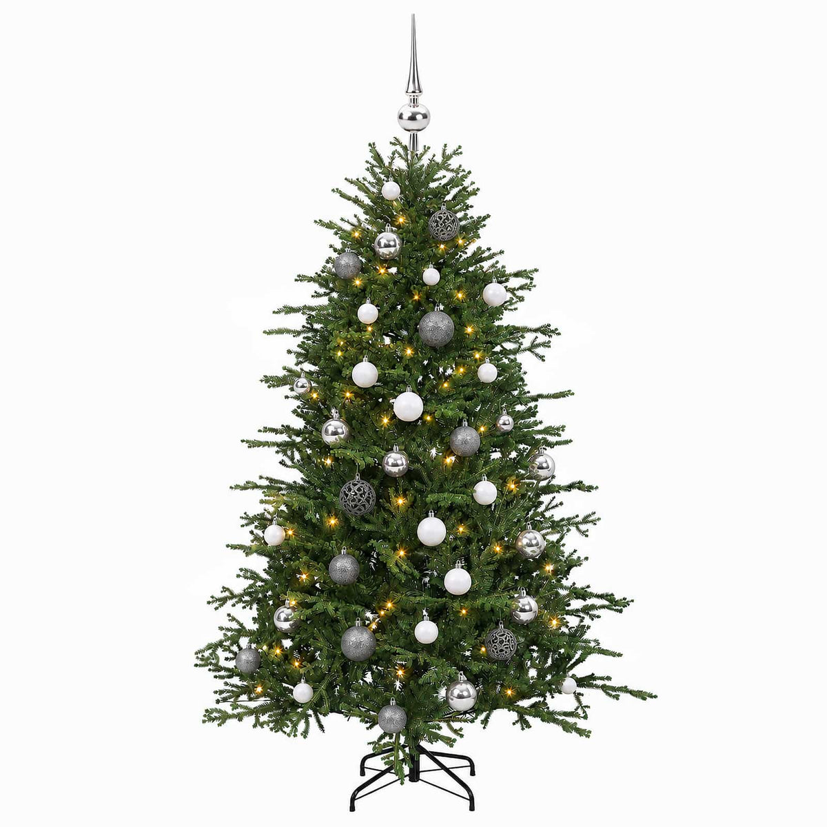 Dirbtinė kalėdinė eglutė su rutuliuku 120 cm 150 LED